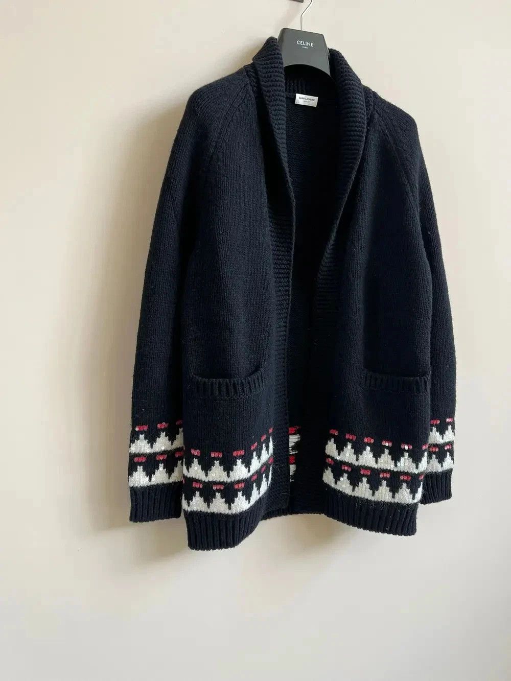 Saint Laurent Paris o1rshd1 Q:2 / Sequence Cardigan in Black Size US S / EU 44-46 / 1 - 6 Thumbnail