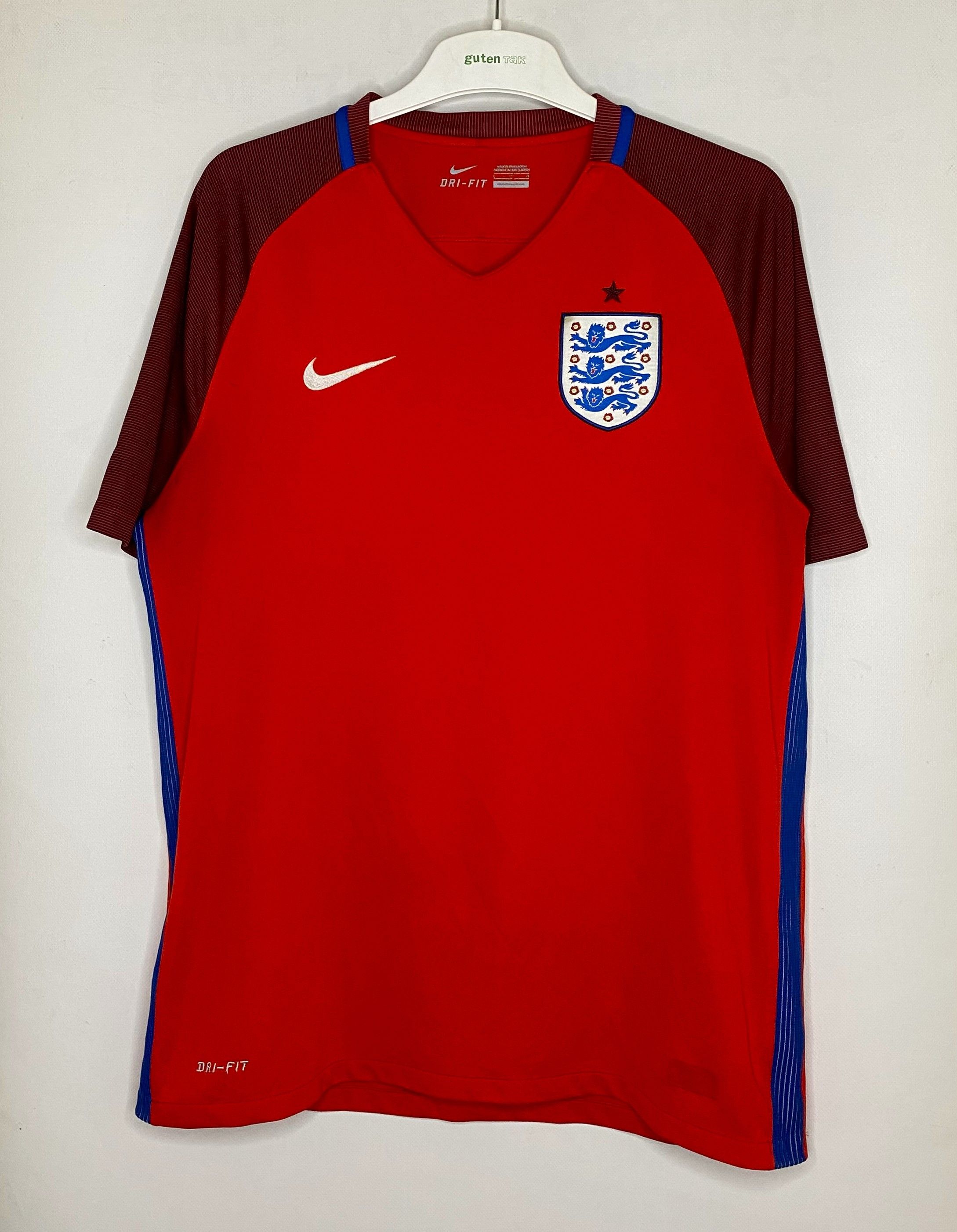 Chelsea Soccer × Nike ENGLAND TEAM 2017 2018 AWAY FOOTBALL SHIRT SOCCER JERSEY Size US L / EU 52-54 / 3 - 1 Thumbnail