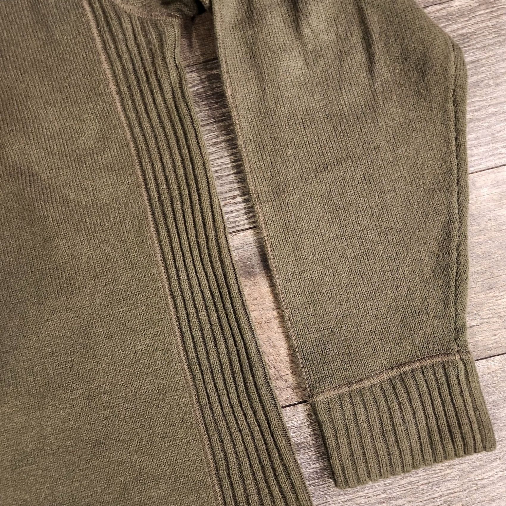 The North Face The North Face Sweater Mens Large Olive Green Wool Blend Crewneck Raglan Logo Size US L / EU 52-54 / 3 - 3 Thumbnail