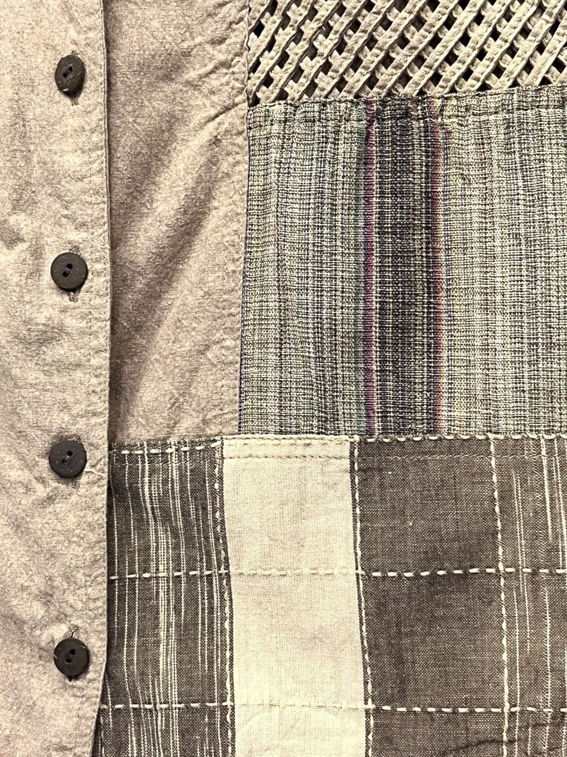 Native 🔥RARE🔥 VIntage Native Patchwork Sashiko Kapital Style Vest Size US M / EU 48-50 / 2 - 7 Thumbnail