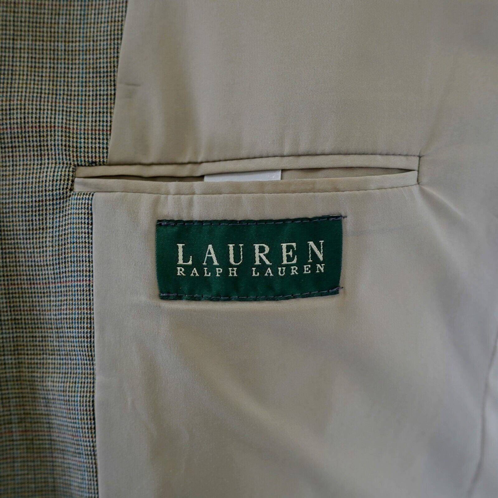 Ralph Lauren Lauren Ralph Lauren Tan Wool Multi-Colored Check 44L Sport C Size 44L - 6 Thumbnail