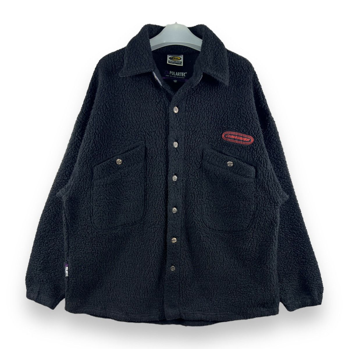 Quiksilver 🔥 VINTAGE SURF QUIKSILVER POLARTEC FLEECE BUTTON JACKET Size US M / EU 48-50 / 2 - 1 Thumbnail