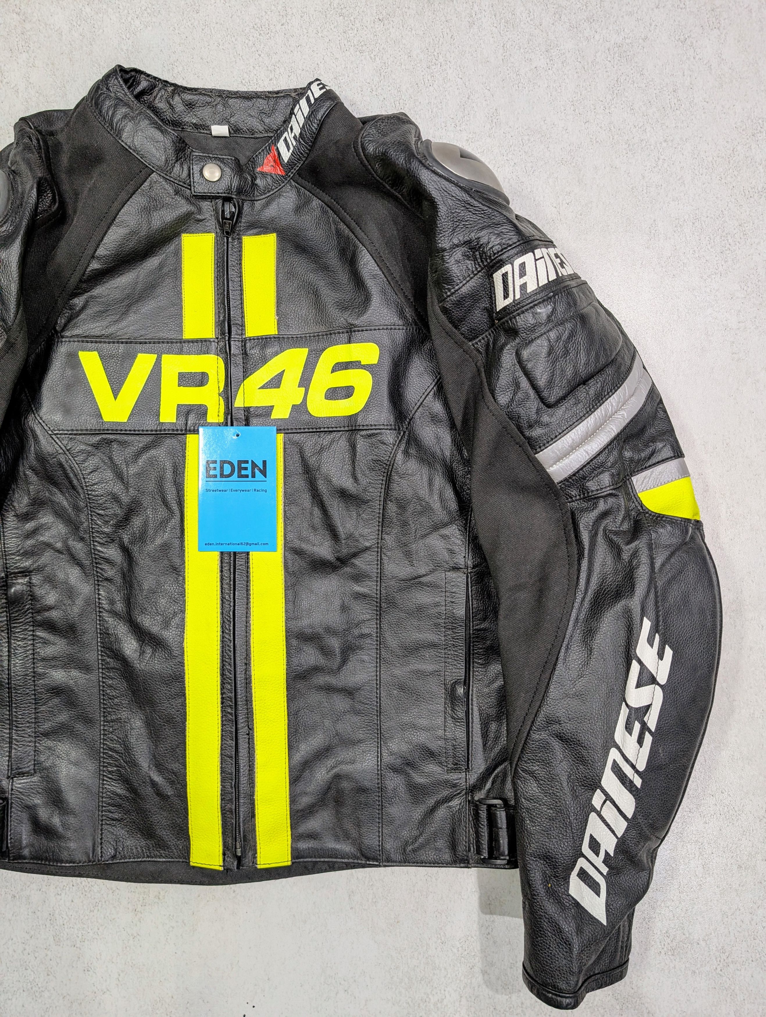 Alpinestars 💥 Valentino Rossi Dainese VR46 Leather Racing Jacket Rare Size US XXL / EU 58 / 5 - 3 Thumbnail