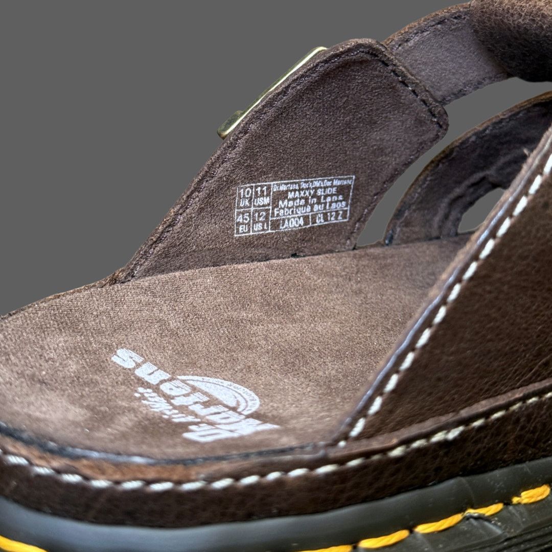 Dr. Martens Dr. Martens Maxxy Slide Brown AR Rogue Leather Sandal 11 Size US 11 / EU 44 - 8 Thumbnail