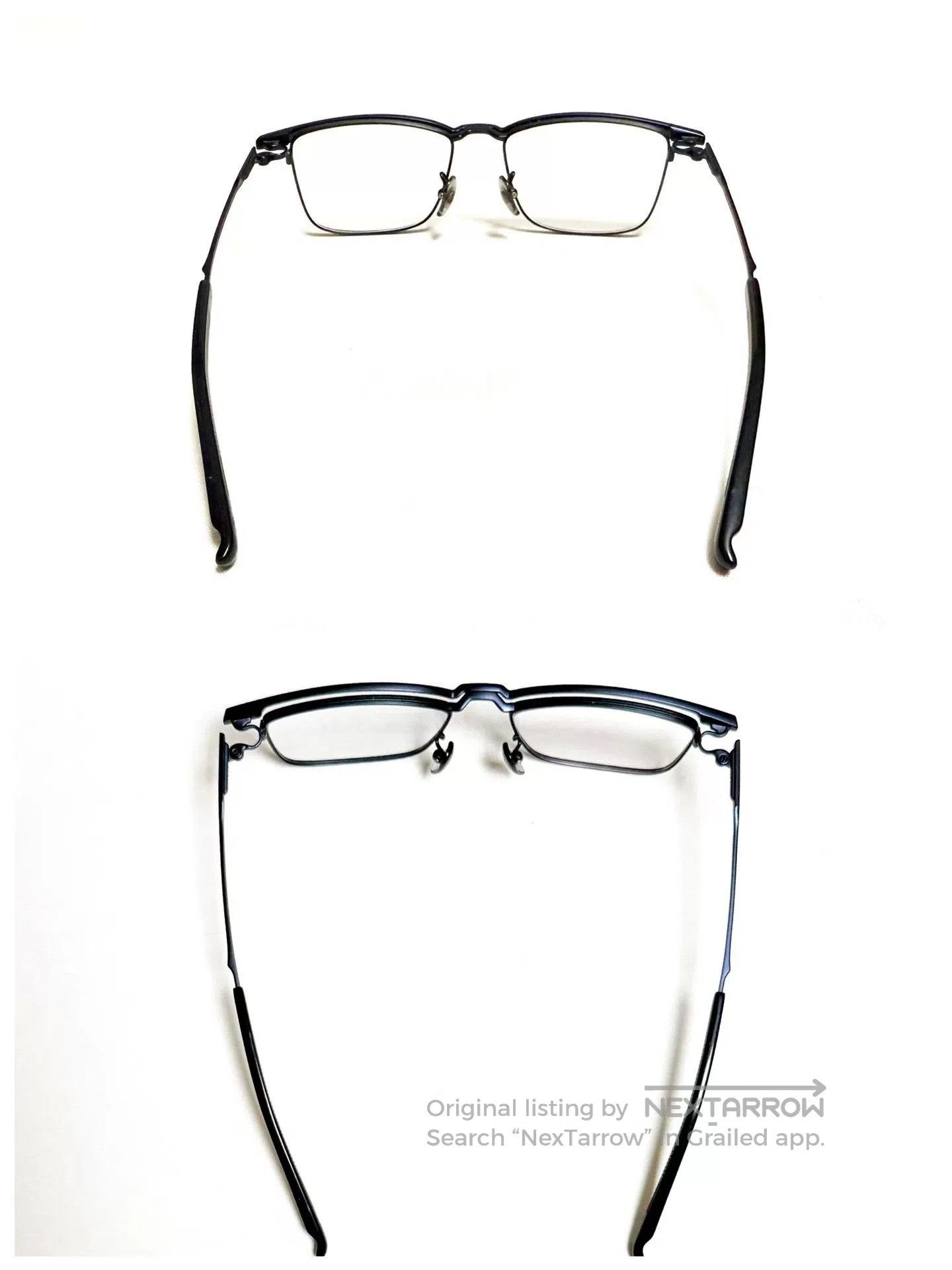 Japanese Brand four nines 999.9 Titanium Eyeglasses Frame. Size ONE SIZE - 5 Thumbnail