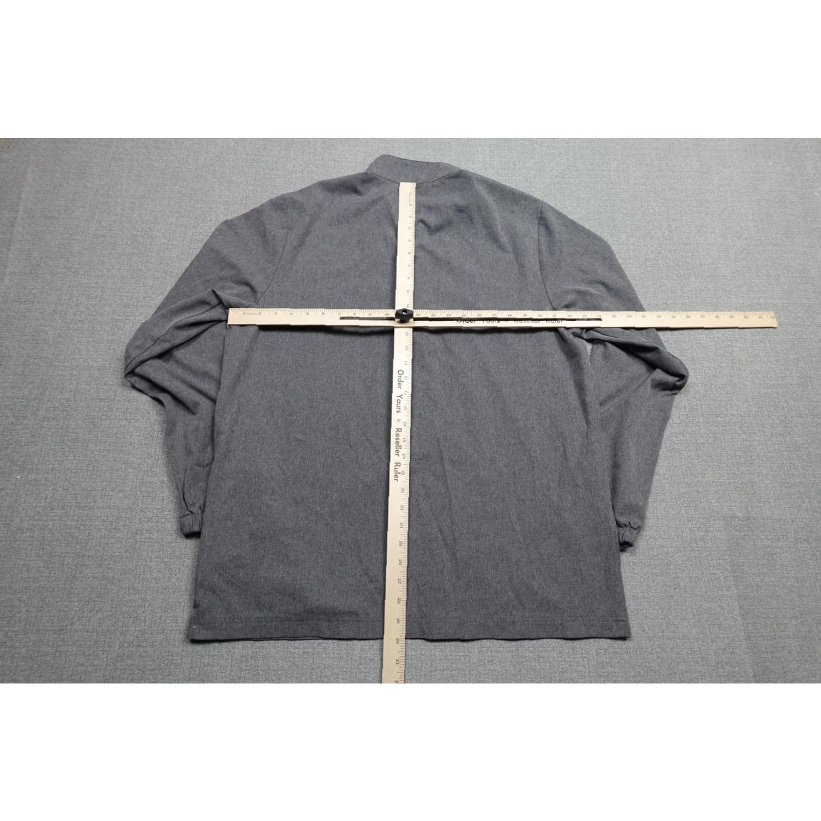 TravisMathew TravisMathew Balboa Quarter Zip Pullover Mens XL Gray Colorblock Golf Stretch Shirt Size US XL / EU 56 / 4 - 5 Thumbnail