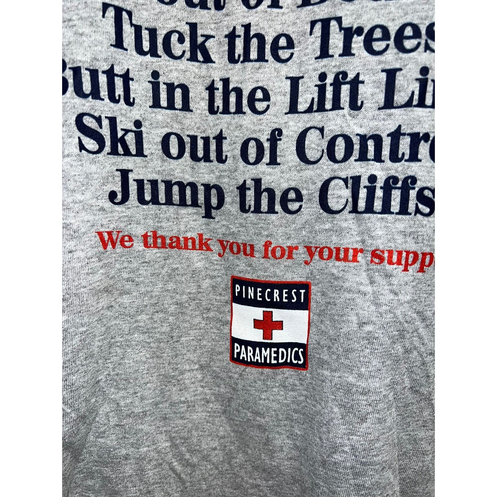 Jerzees Vintage Pinecrest Shirt Paramedics Medic Humor Tee Ski Large Size US L / EU 52-54 / 3 - 3 Thumbnail