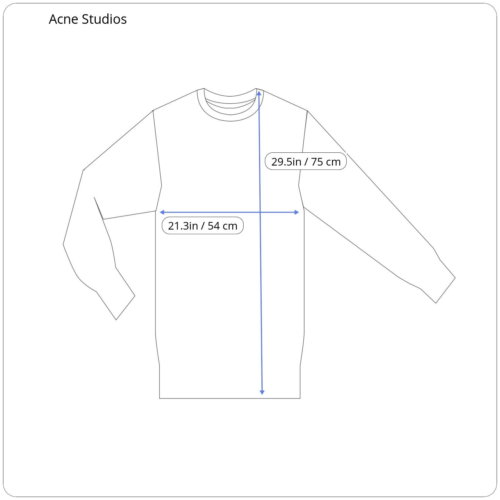 Acne Studios ⚡️QUICK SALE⚡️Acne Studios Oversized Crewneck Sweatshirt Size US XS / EU 42 / 0 - 6 Thumbnail