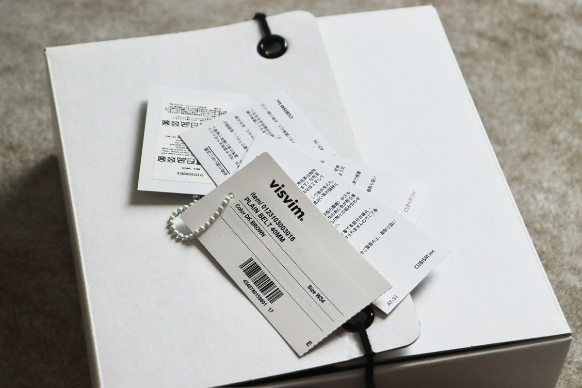 Visvim Visvim 23ss Plain Belt 40mm ，W34 Dk.brown Size ONE SIZE - 4 Thumbnail