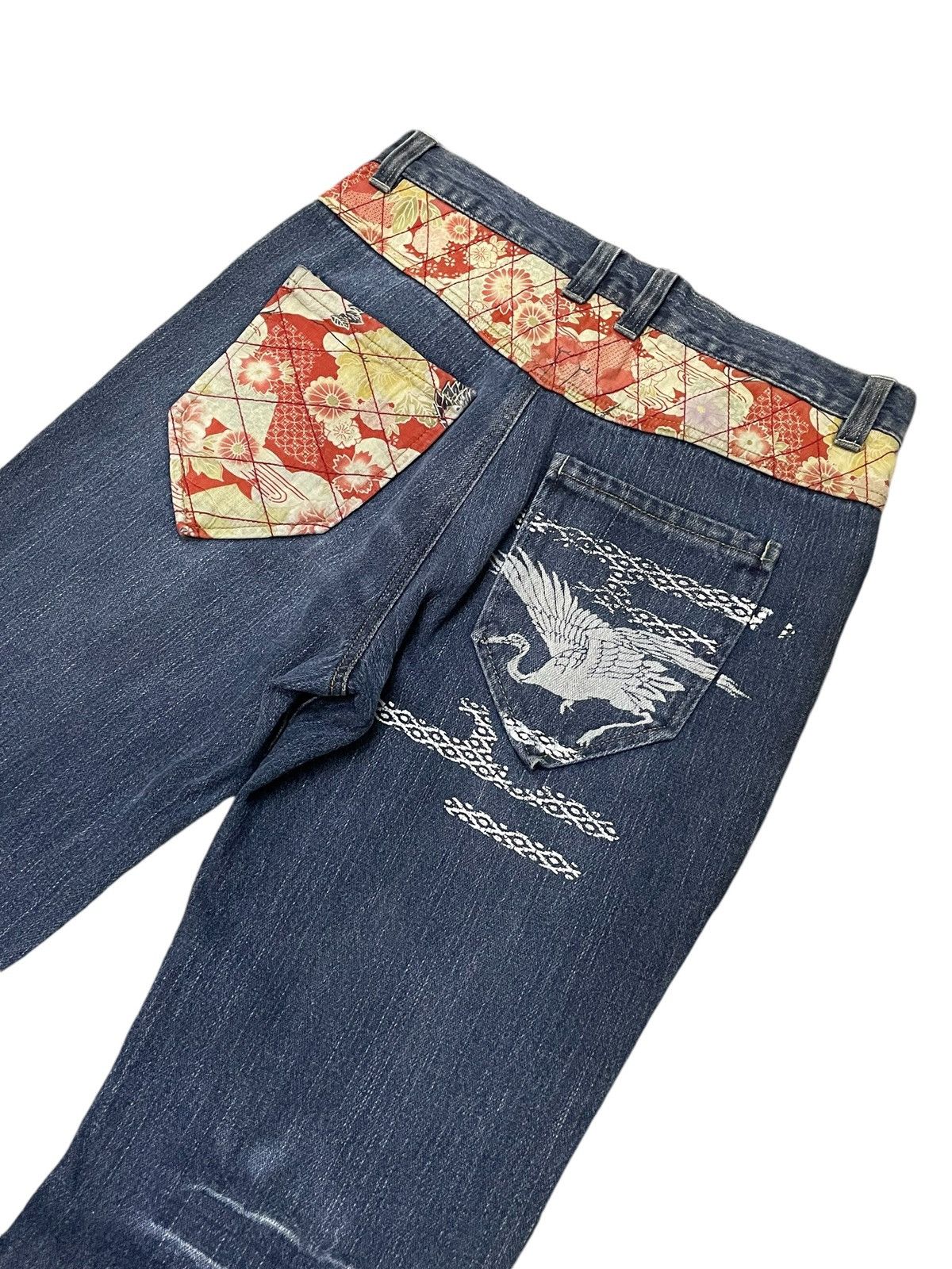 Japanese Brand × PPFM × semanticdesign Japanese traditional Art & Craft Daimond Quilt Jeans Size US 30 / EU 46 - 8 Thumbnail