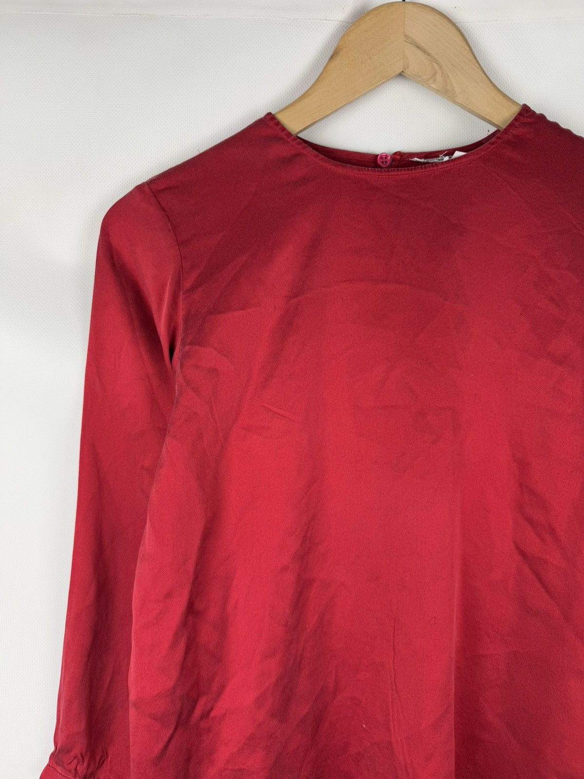 Vintage × Yves Saint Laurent Yves Saint Laurent Rive Gauche Vintage Silk Tunic Blouse Size XS / US 0-2 / IT 36-38 - 4 Thumbnail