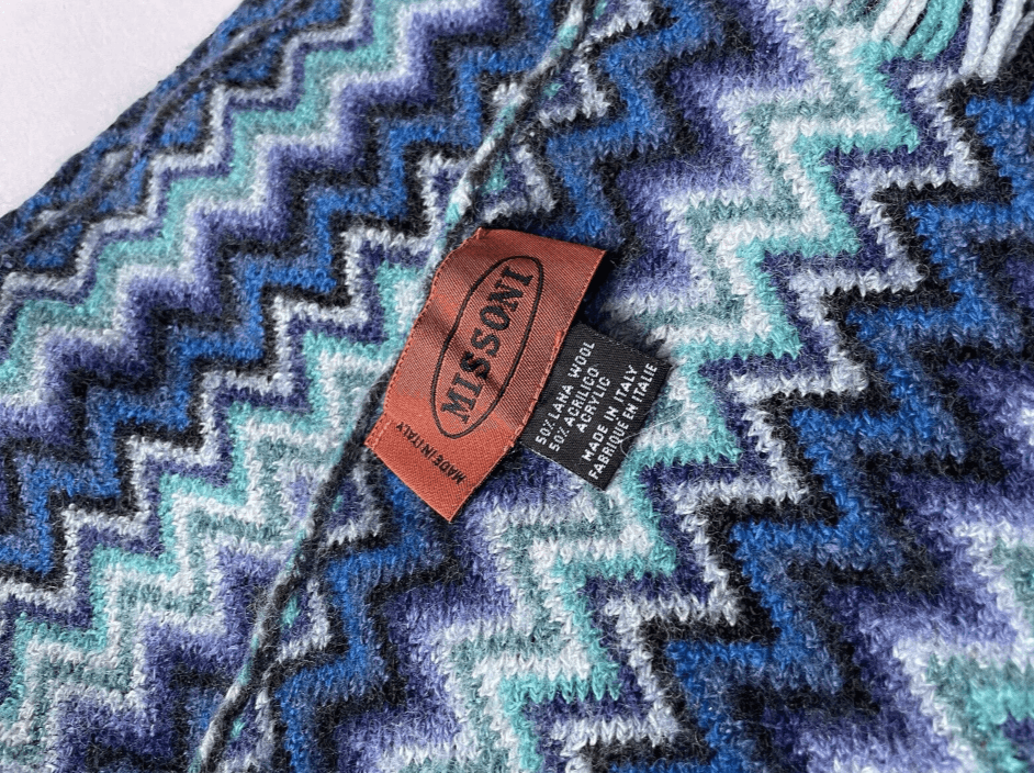 Missoni MISSONI LUXURY ZIG ZAG MULTIE COLORED WOOL SCARF ITALY Size ONE SIZE - 3 Thumbnail
