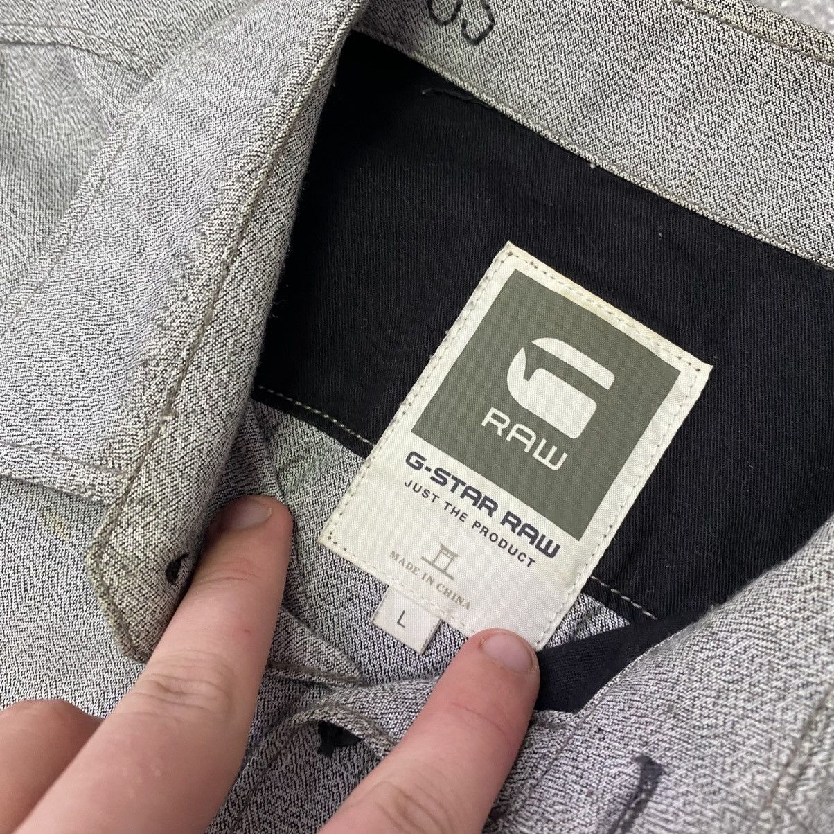 G-Star Vintage G-Star Raw Small logo streetwear button overshirt Size US L / EU 52-54 / 3 - 4 Thumbnail