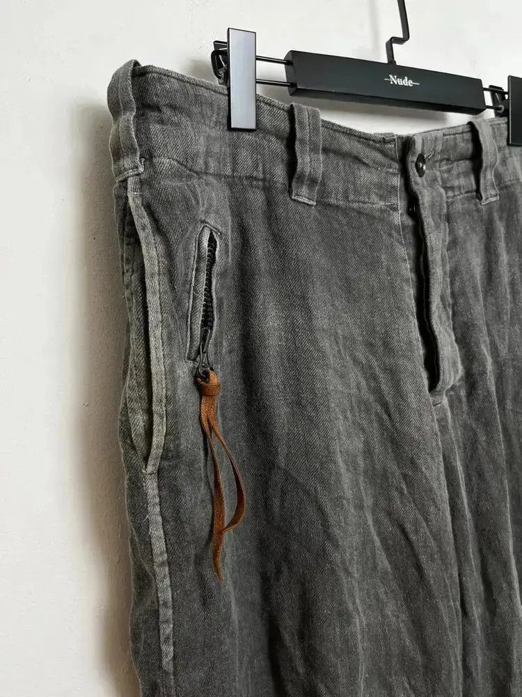 Yohji Yamamoto Sz 3 Yohji Yamamoto Y's 90s Linen Washed Trousers-2505 Size US 34 / EU 50 - 5 Thumbnail
