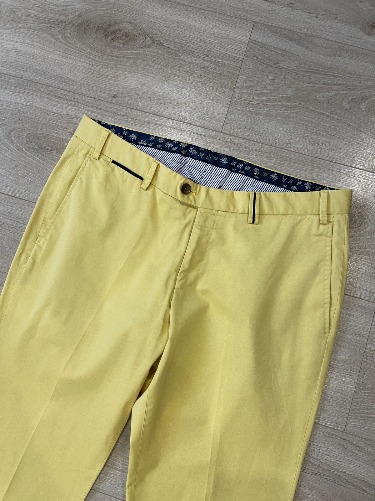 Hiltl HILTL Men's Teaker-S Chino Trousers Yellow Cotton pants us34 Size US 34 / EU 50 - 5 Thumbnail