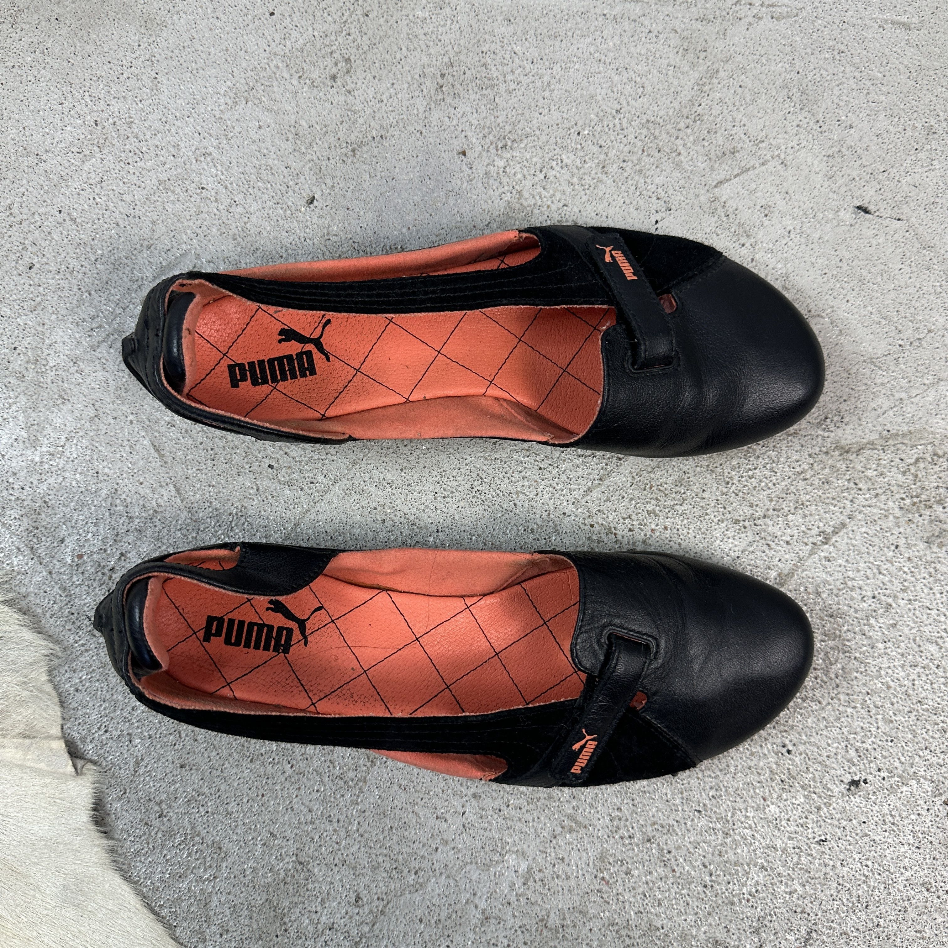 Puma × Vintage Vintage Y2K Avant Garde Puma 00s Leather Ballerina Shoes Size US 9 / IT 39 - 4 Thumbnail