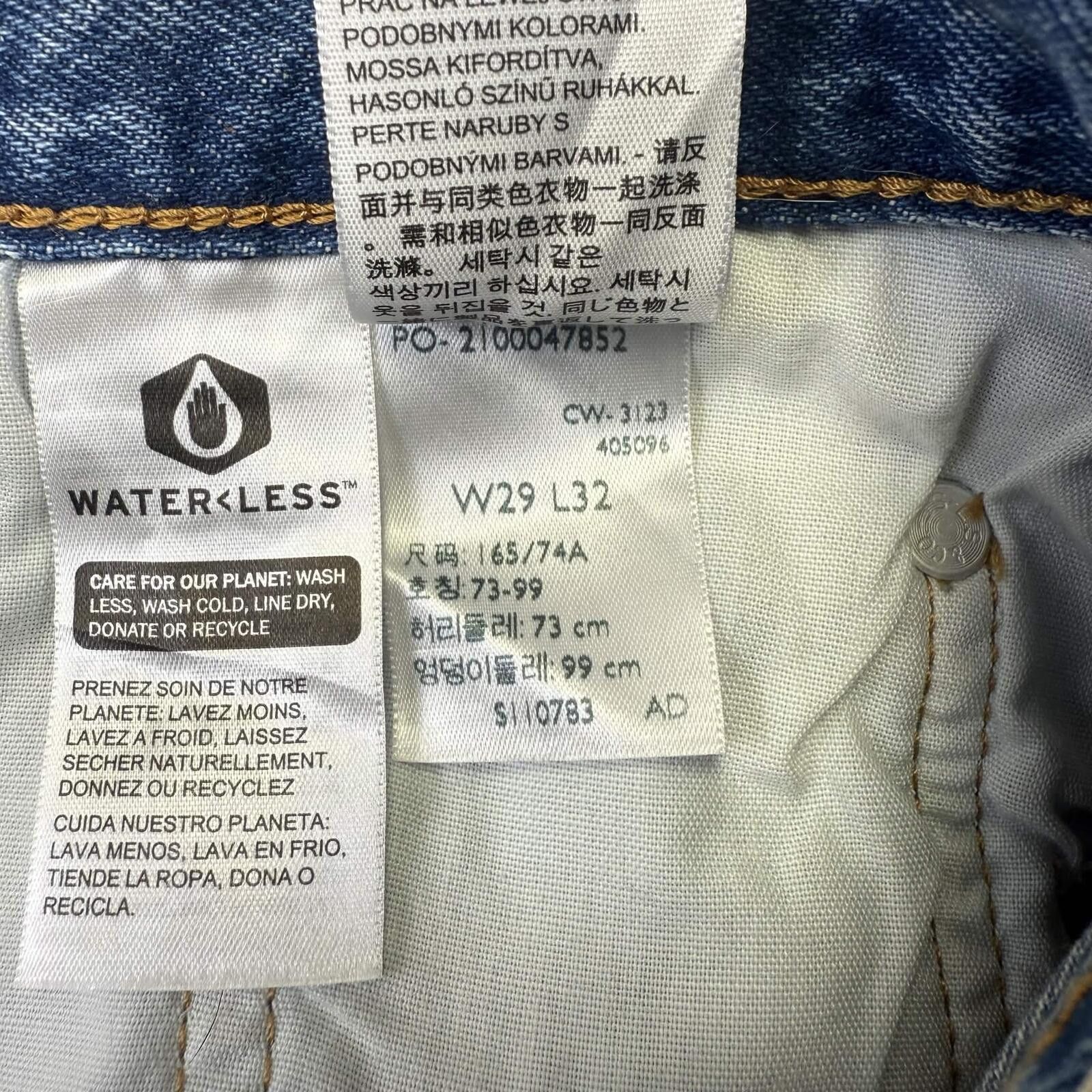 Carhartt Levi's 501 90s Jeans Womens W29 L32 Blue Denim Size US 29 - 3 Thumbnail