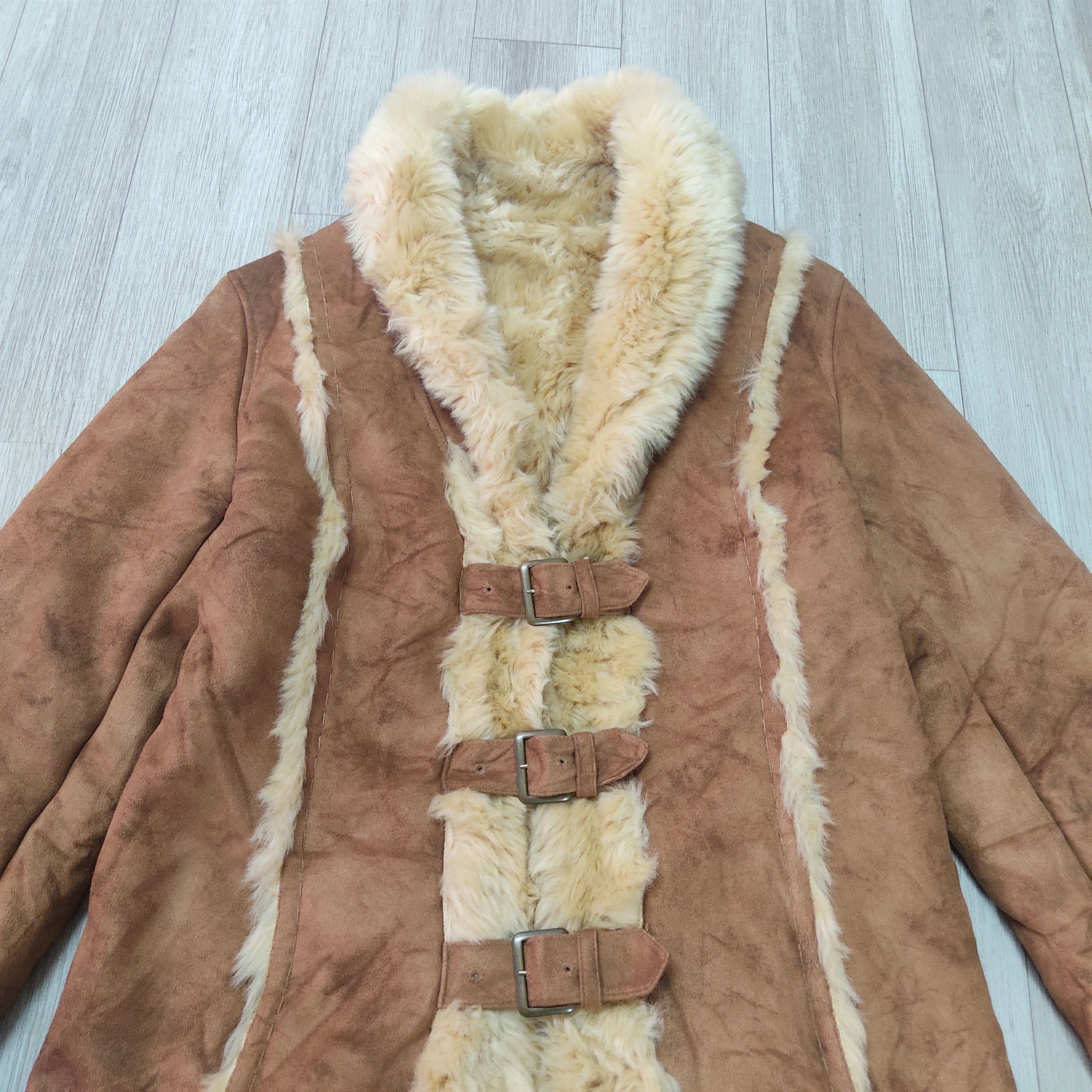 Japanese Brand VOUS MÊME Suede Faux Fur Shearling Leather Jacket Size S / US 4 / IT 40 - 5 Thumbnail