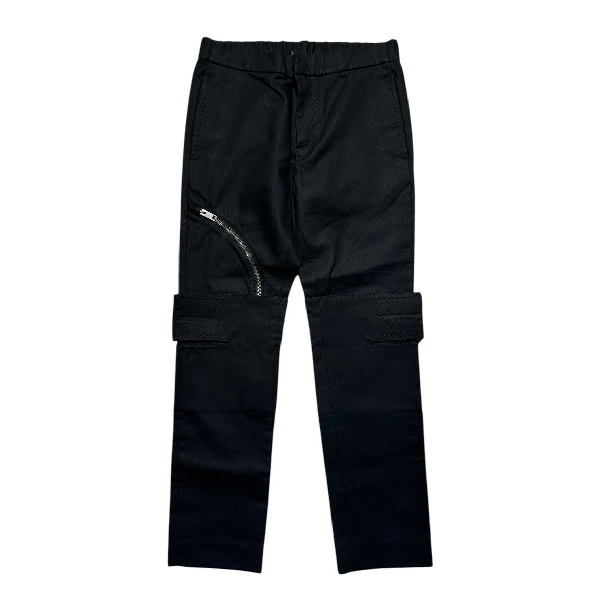Layered zip strap trouser