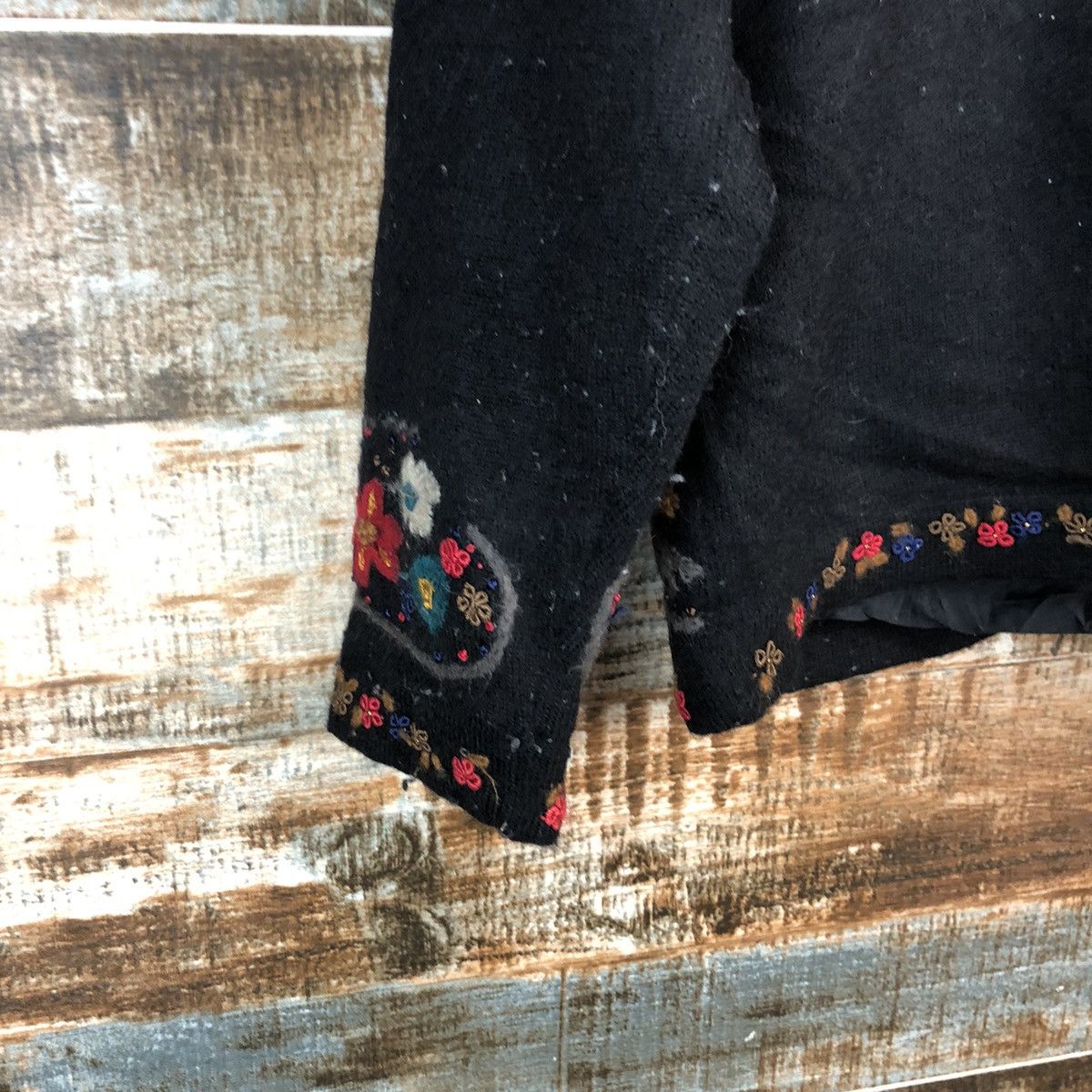 Vintage Unchipull Black Patterned knitwear Cardigans #A2326 Size S / US 4 / IT 40 - 18 Thumbnail
