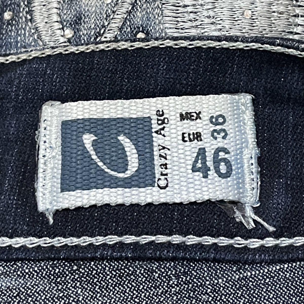 If Six Was Nine Rare Design Vintage Brand Crazy Age Flared Jeans 2000s Size US 38 / EU 54 - 12 Thumbnail