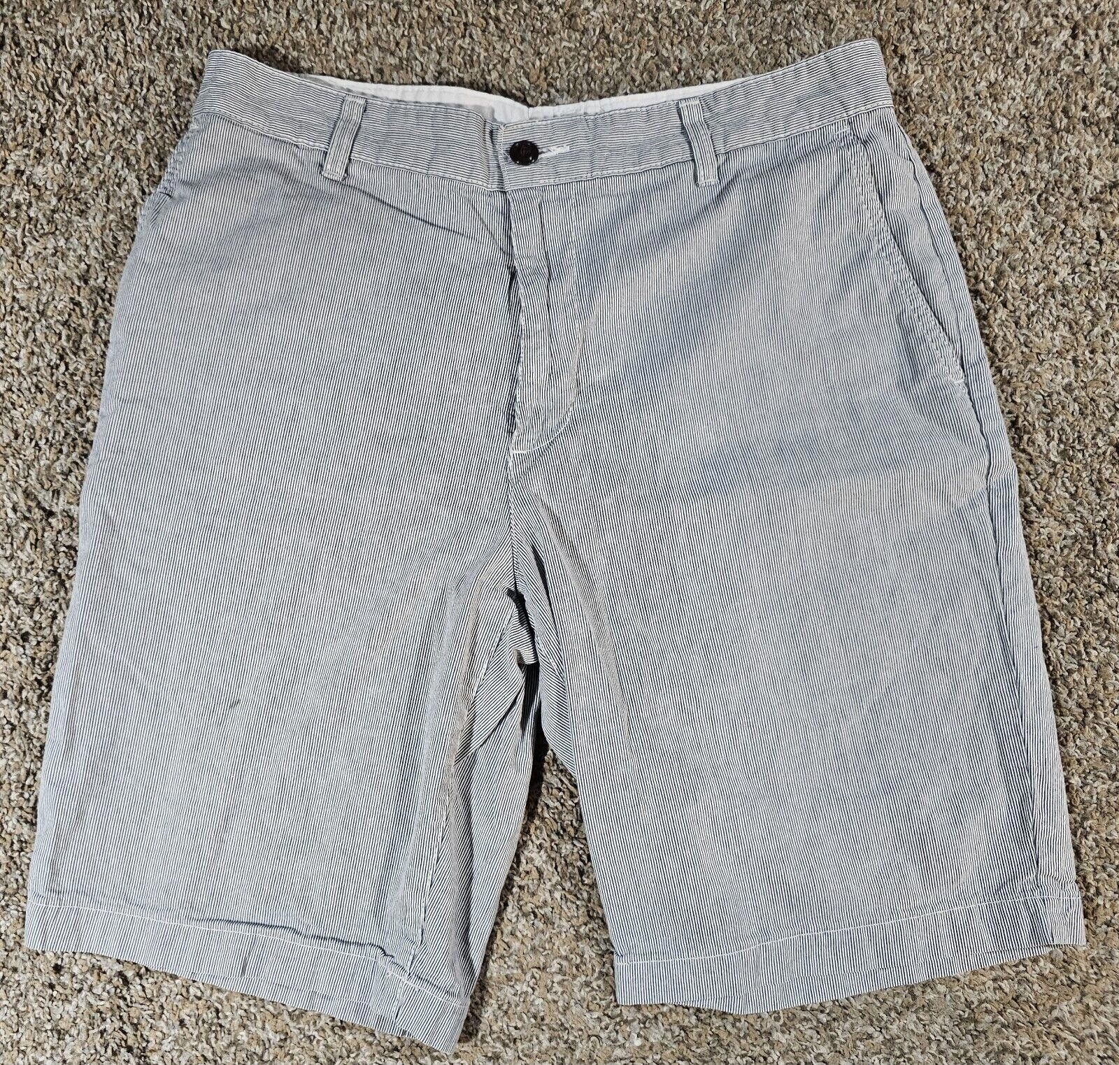 Dockers Dockers Size 32 Blue White Stripe Seersucker Shorts Size US 32 / EU 48 - 1 Thumbnail