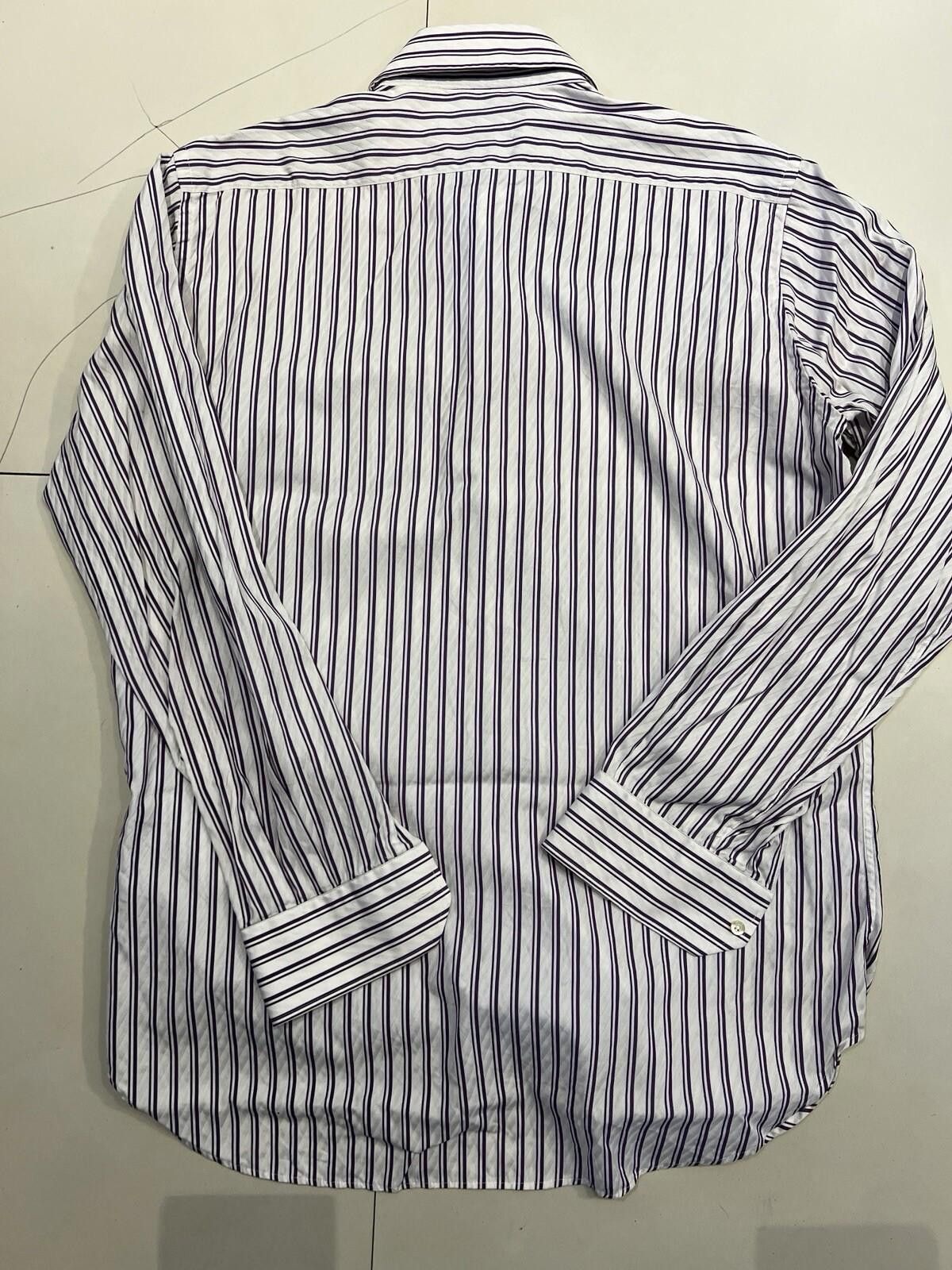 Etro Etro Milano Men's 42 Casual Dress Shirt Multi Color Stripe Size 42R - 5 Thumbnail