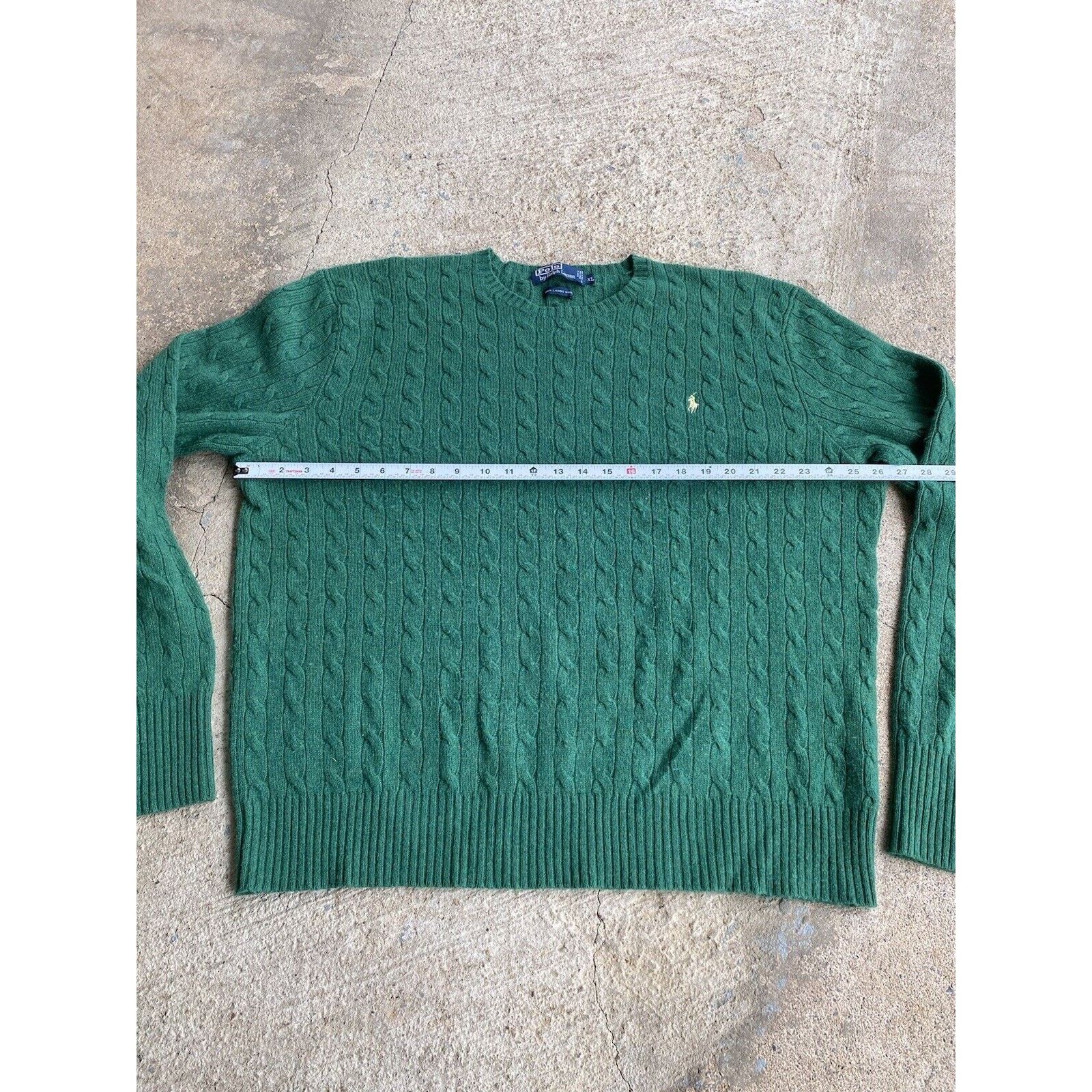 Polo Ralph Lauren Vintage Polo Ralph Lauren Lambs wool Cable Knit Sweater XL Size US XL / EU 56 / 4 - 6 Thumbnail