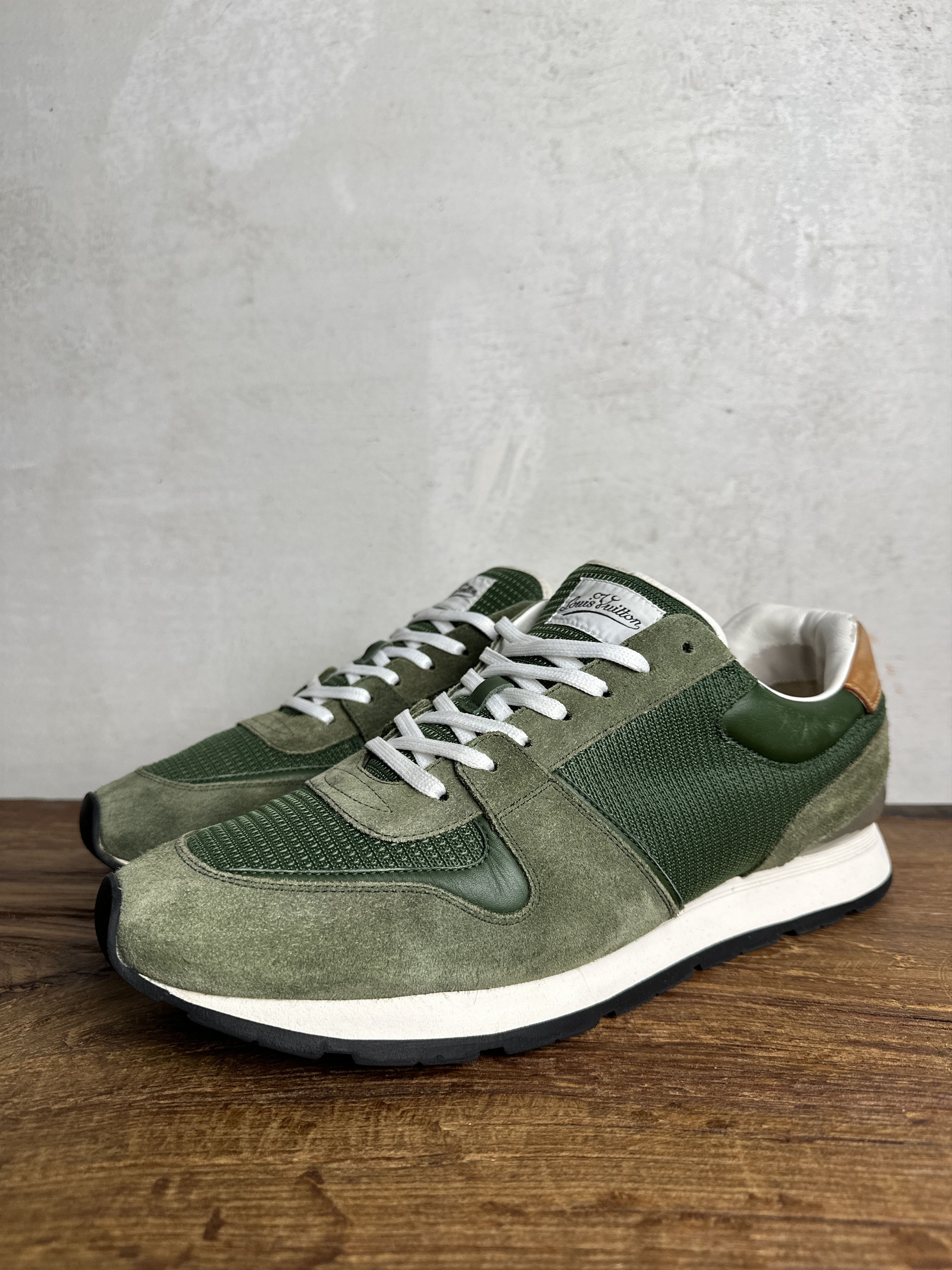 Louis Vuitton Louis Vuitton Green Sewed Abbesses Sneakers Size US 10 / EU 43 - 1 Thumbnail