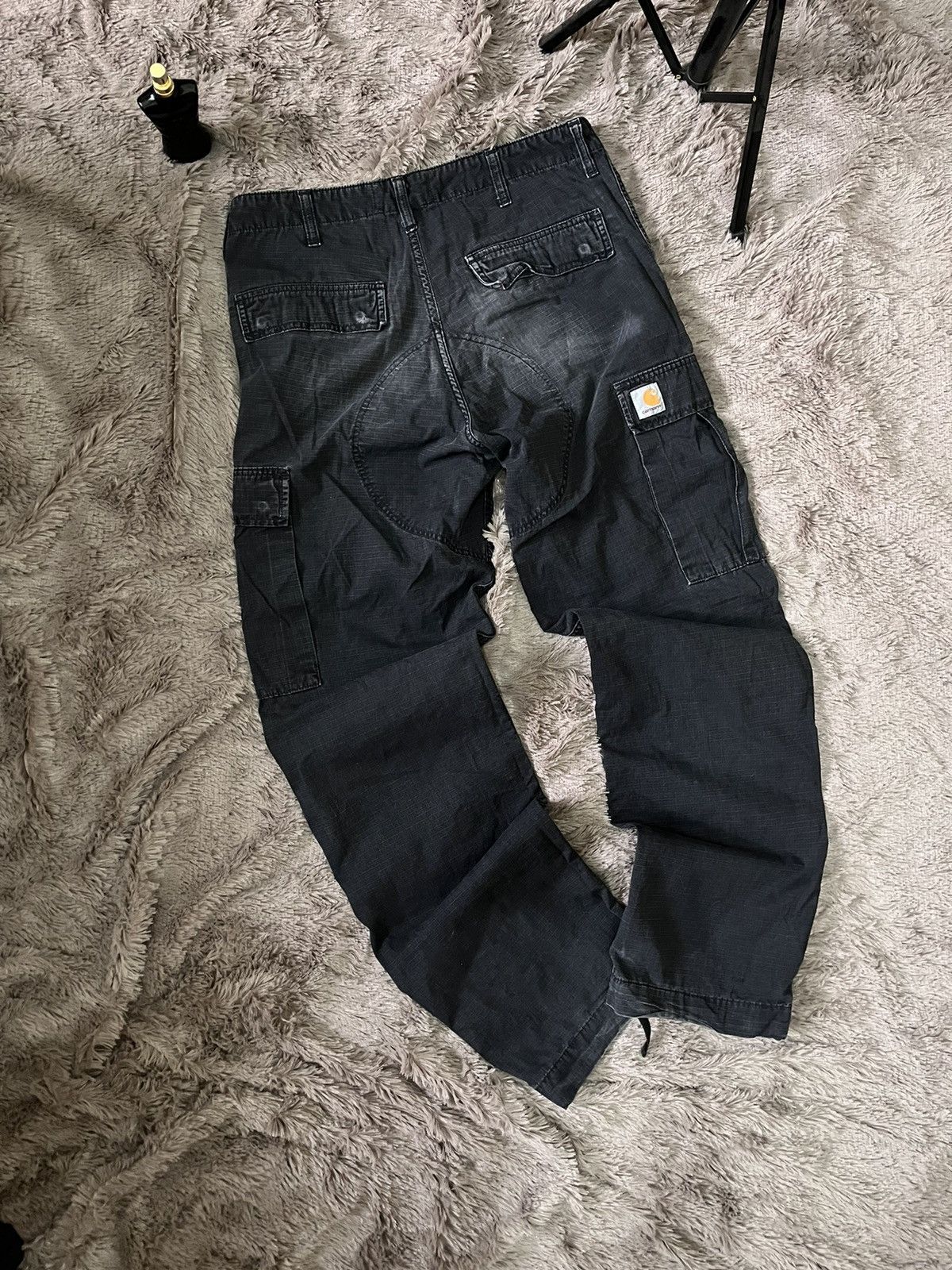 Carhartt Wip Vintage Y2K Carhartt Wip Streetwear Cargo FADED Pants Size US 32 / EU 48 - 2 Thumbnail