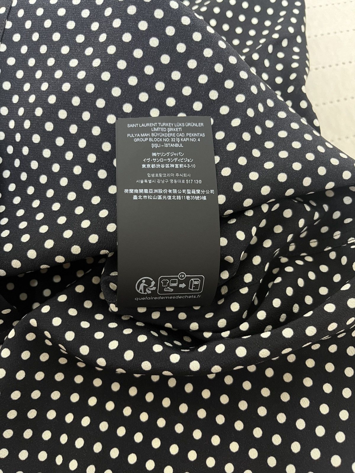 Saint Laurent Paris Polka dot silk shirt Size US L / EU 52-54 / 3 - 10 Thumbnail