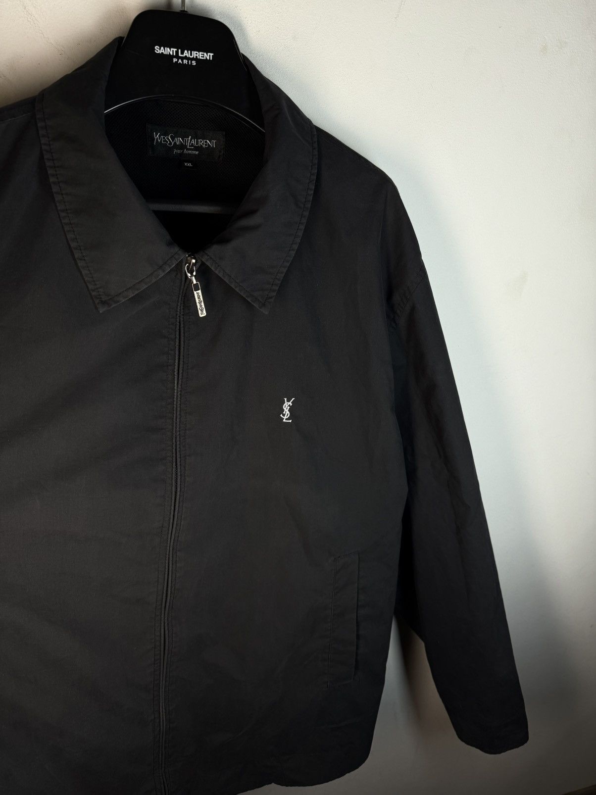 Yves Saint Laurent Black YSL Jacket Classic Bomber Size US XXL / EU 58 / 5 - 22 Thumbnail