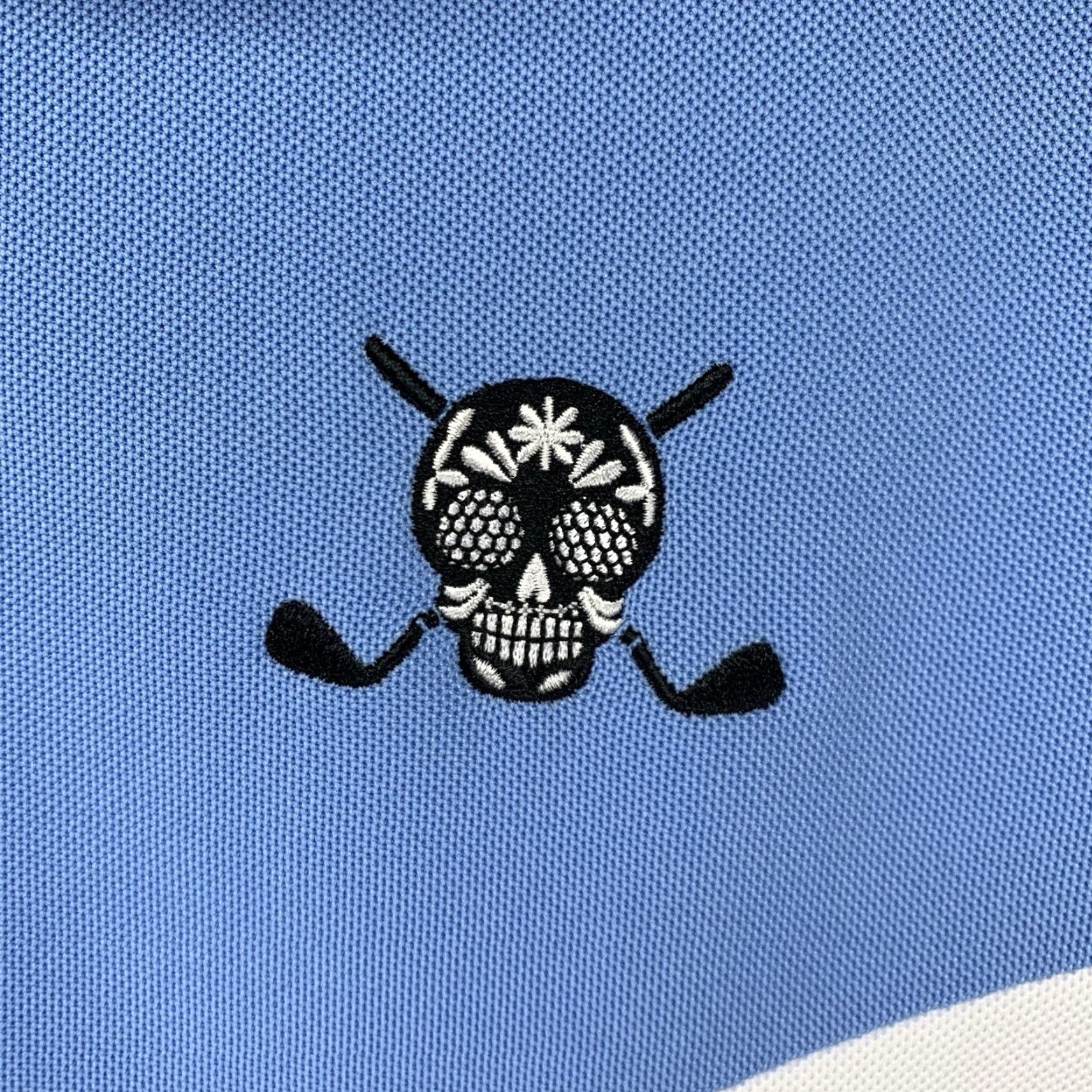 Sugar CHUCO GOLF POLY GOLF SHIRT Mens Medium Sugar Skull Clubs Logo Colour Block Size US M / EU 48-50 / 2 - 2 Thumbnail