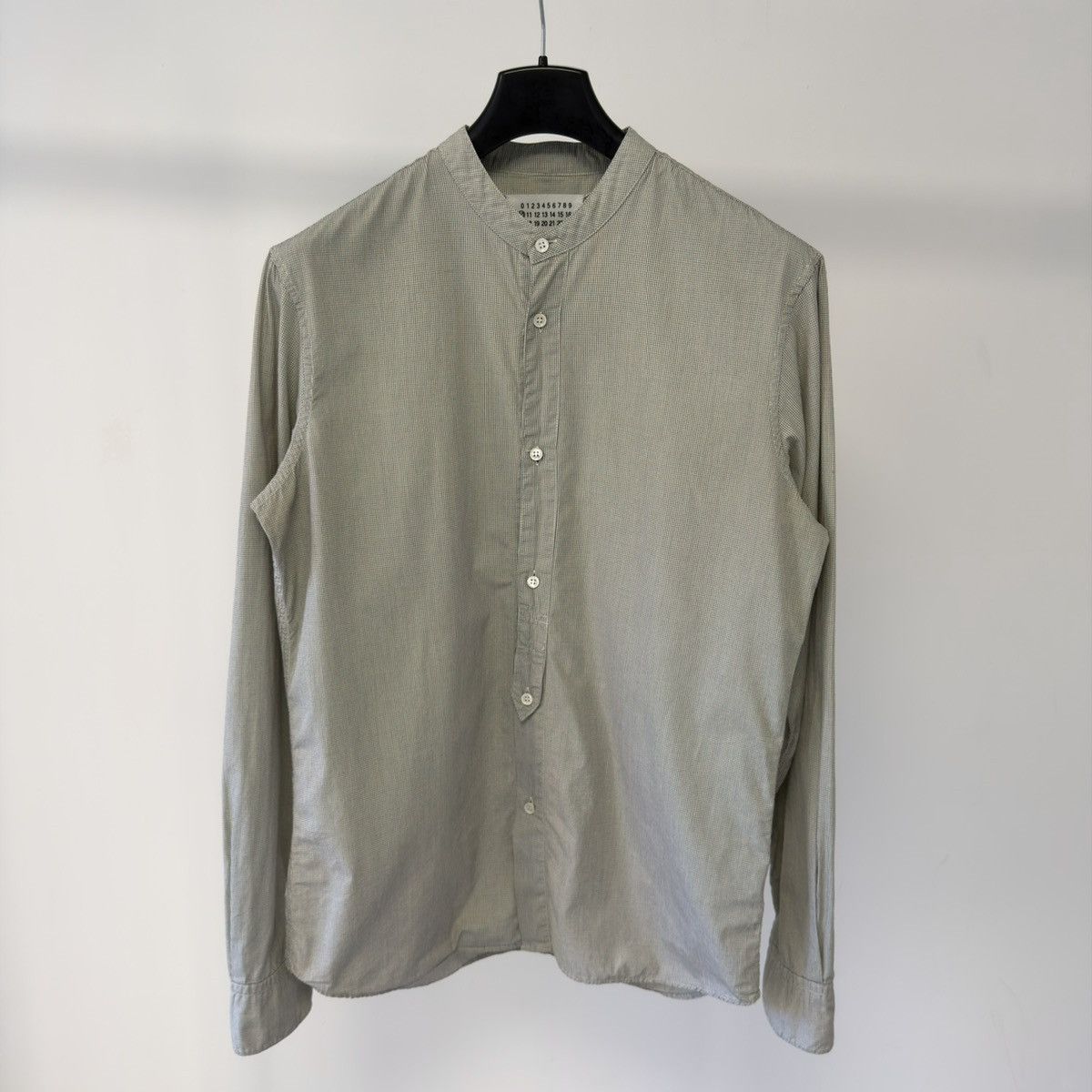Maison Margiela S/S 04 Collarless Grid Check Shirt Size US M / EU 48-50 / 2 - 19 Thumbnail