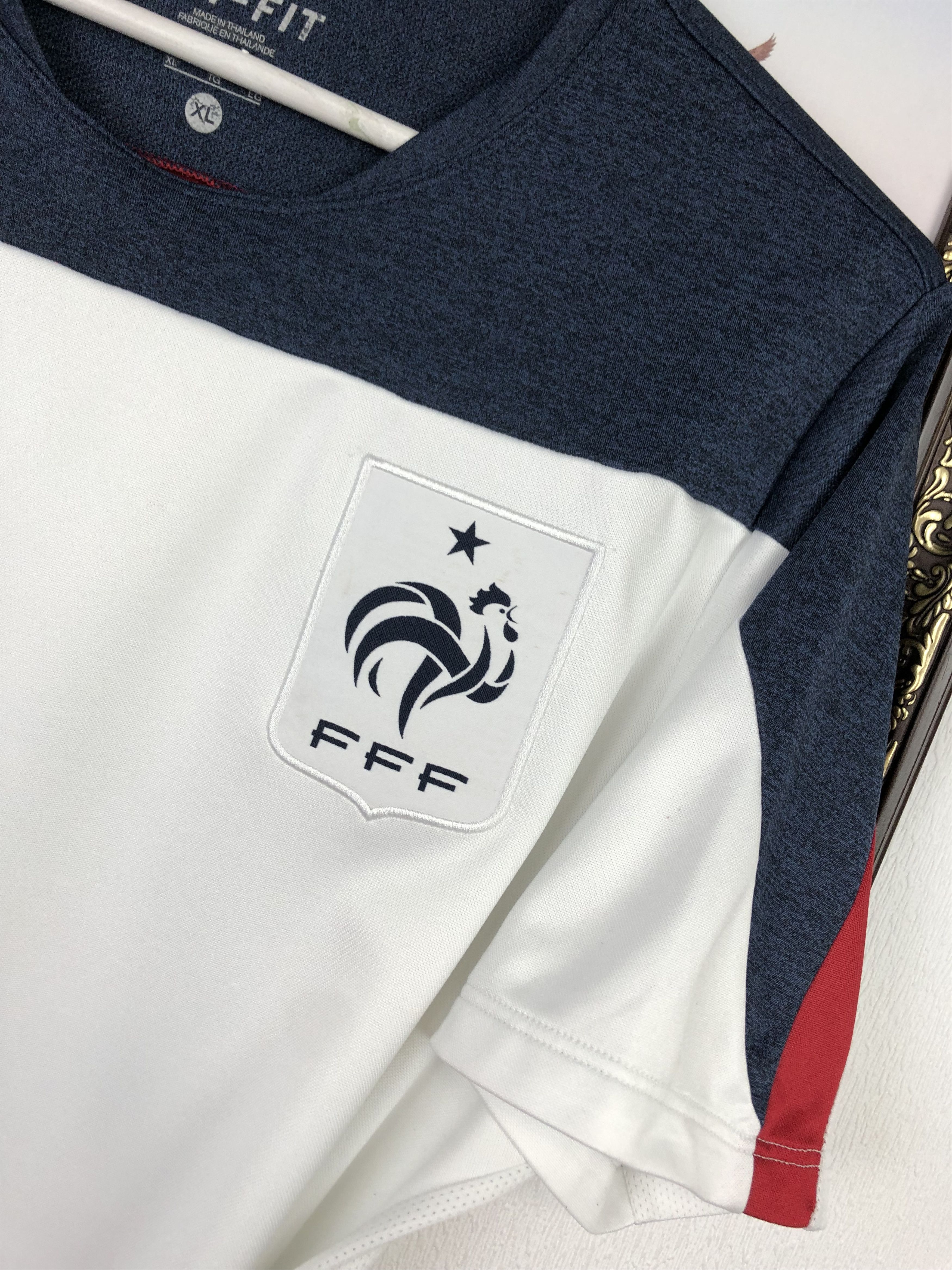 Nike France 2015 Nike Training Shirt Soccer White Jersey Tee Size US XL / EU 56 / 4 - 2 Thumbnail