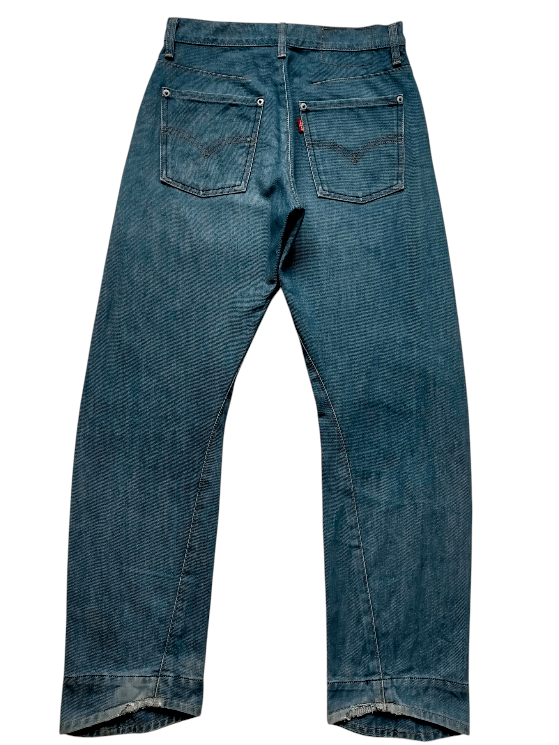 Levi's 2000s Levis Engineered Twist Leg Rusty Denim Size US 29 - 2 Thumbnail