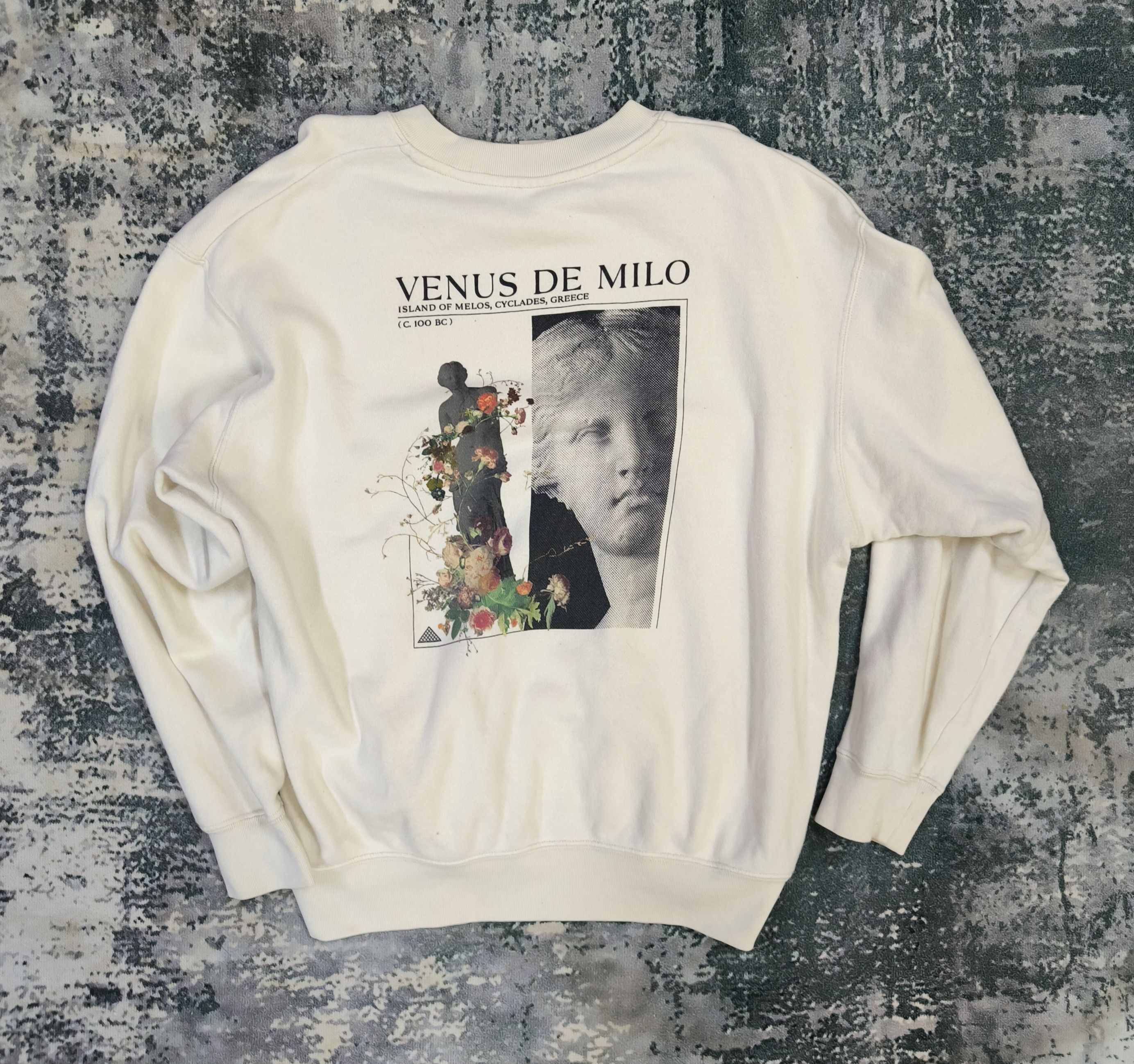 Arts & Science UT x Louvre Museum "Mona Lisa" Light Cream Sweatshirt Size US L / EU 52-54 / 3 - 1 Thumbnail