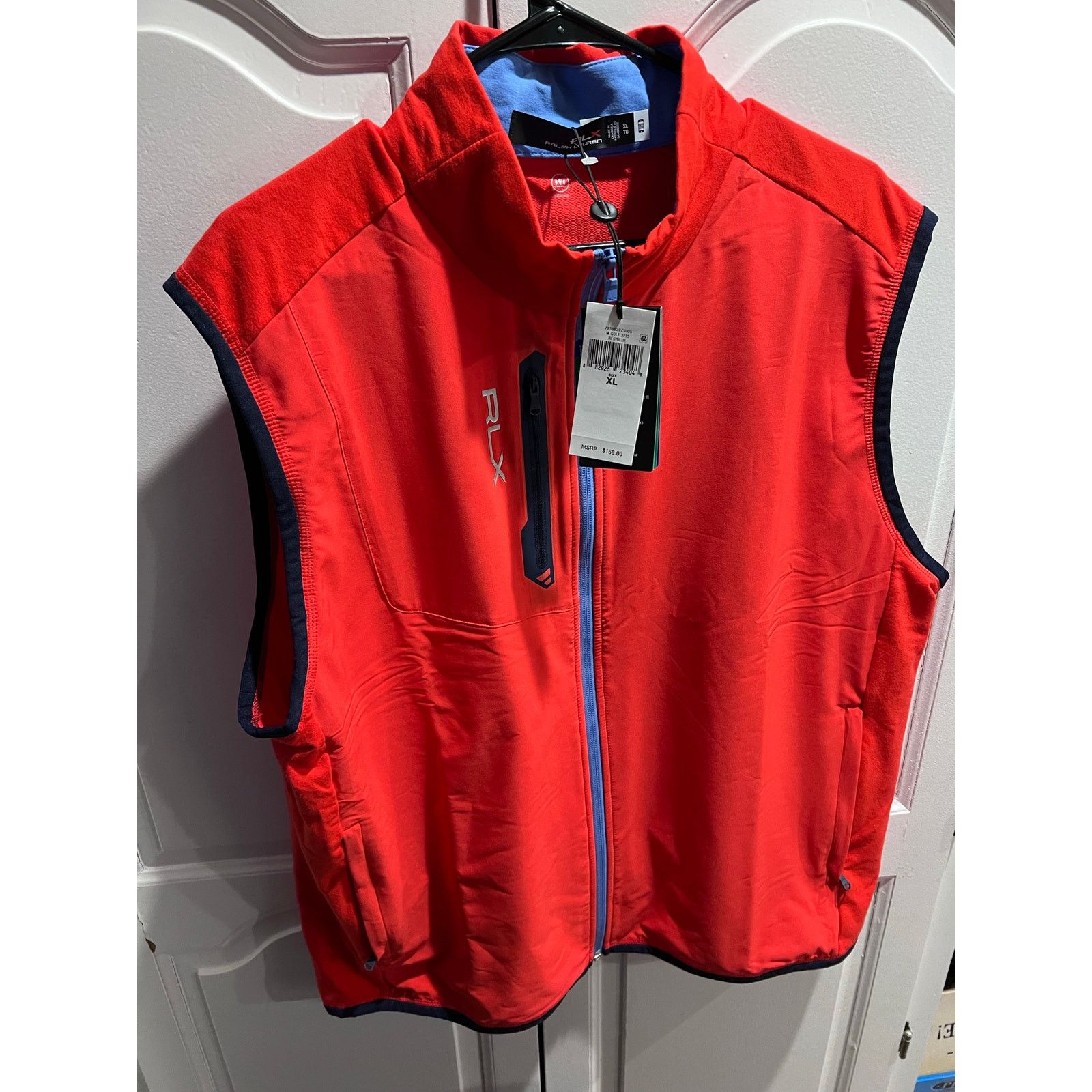 Ralph Lauren Ralph Lauren RLX Golf Vest Men’s XL Red Blue Wicking Zip Size US XL / EU 56 / 4 - 1 Thumbnail