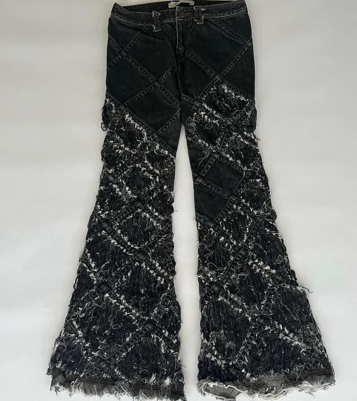 Junya Watanabe Junya Watanabe x Commes Des Garcons Diamond Pattern Jeans Size US 28 / EU 44 - 1 Thumbnail
