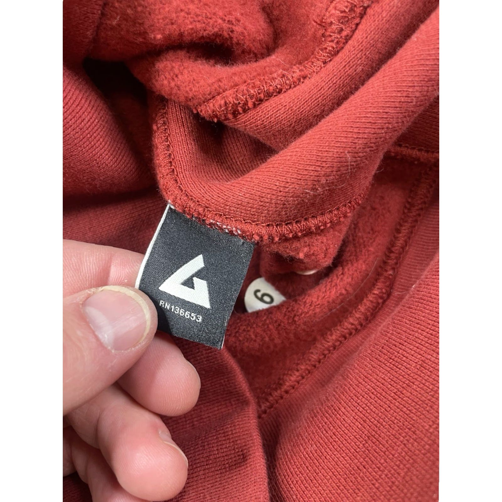 Vintage American Giant Womens XS Hoodie Red Full Zip Heavyweight Size XS / US 0-2 / IT 36-38 - 7 Thumbnail