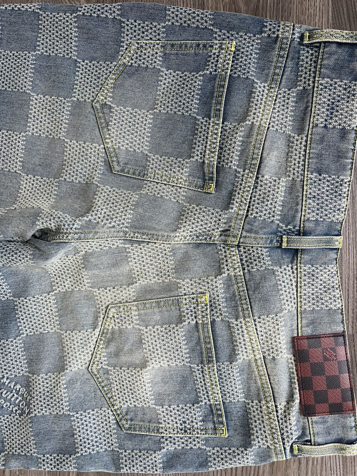 Louis Vuitton Louie Vuitton Damier bootcut denim Size US 34 / EU 50 - 4 Thumbnail