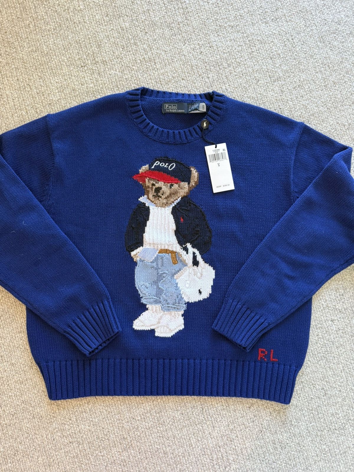 Polo Ralph Lauren Ralph Lauren Polo Bear Navy Crewneck Sweater Size S / US 4 / IT 40 - 2 Thumbnail