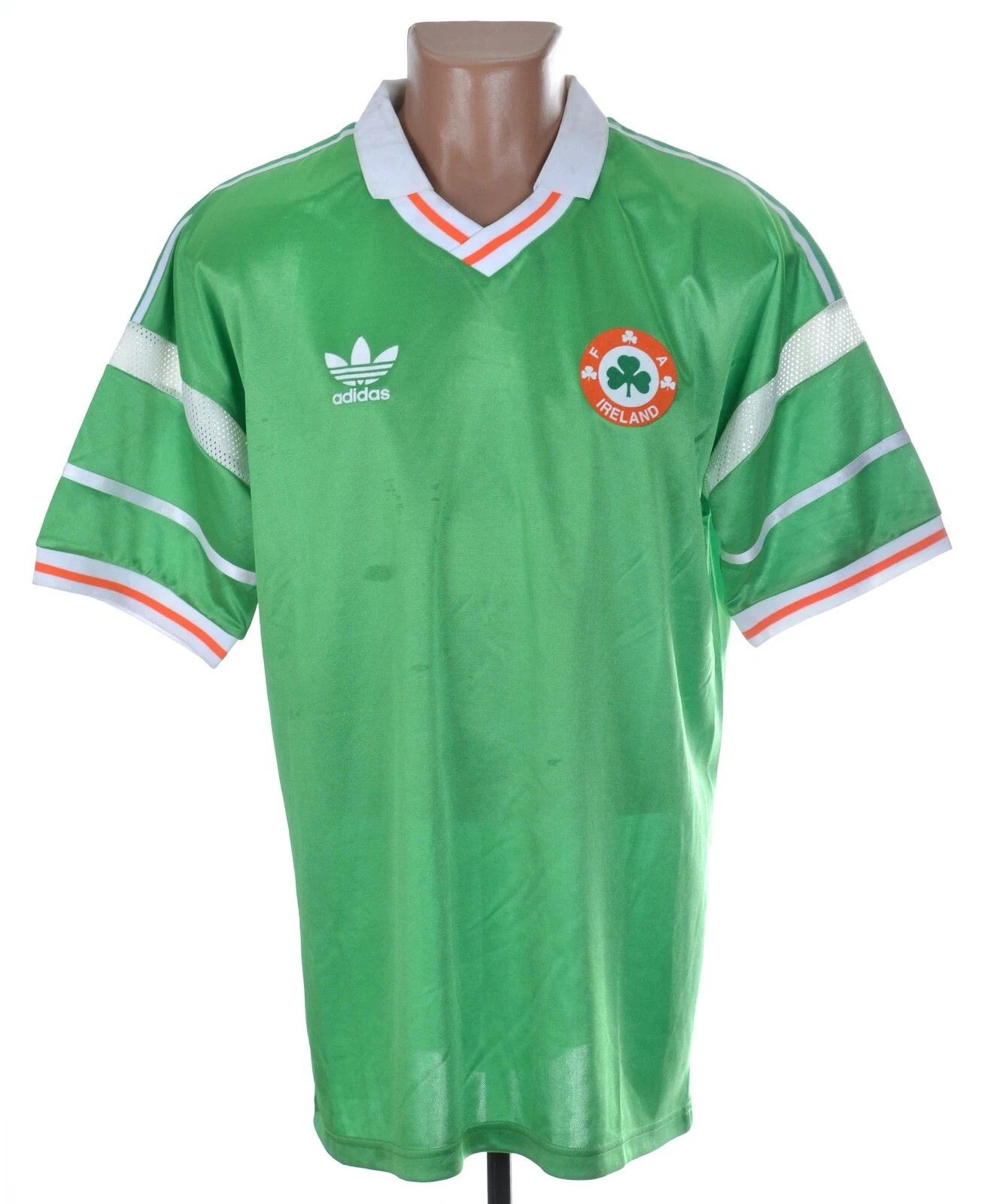 Adidas IRELAND 1988/1990 HOME FOOTBALL SHIRT ADIDAS SIZE L Size US L / EU 52-54 / 3 - 1 Thumbnail