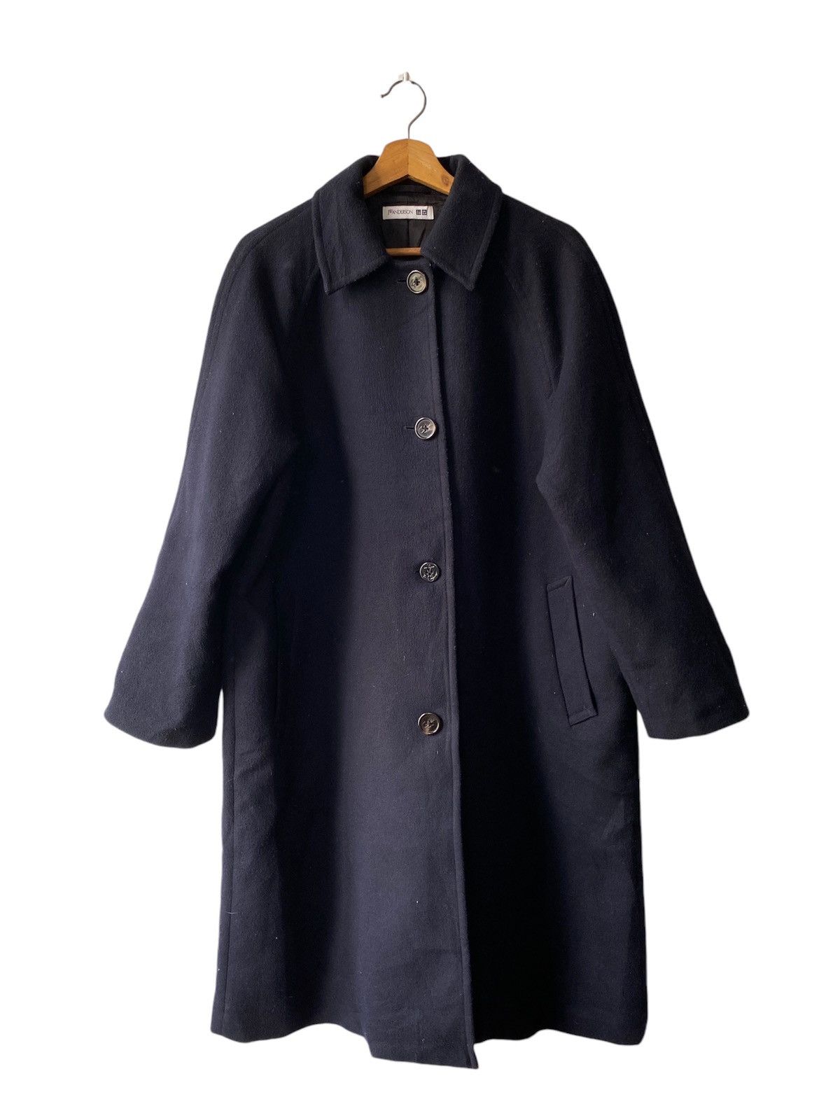 JW Anderson × Japanese Brand × Uniqlo 2000s - J.W.Anderson x Uniqlo Long Trench Wool Jacket Size US L / EU 52-54 / 3 - 1 Thumbnail