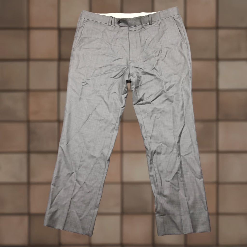 Brooks Brothers Brooks Brothers 1818 Pants Mens 40x30 Wool Dress Made Italy Classic Gray Traditional Size US 40 / EU 56 - 1 Thumbnail