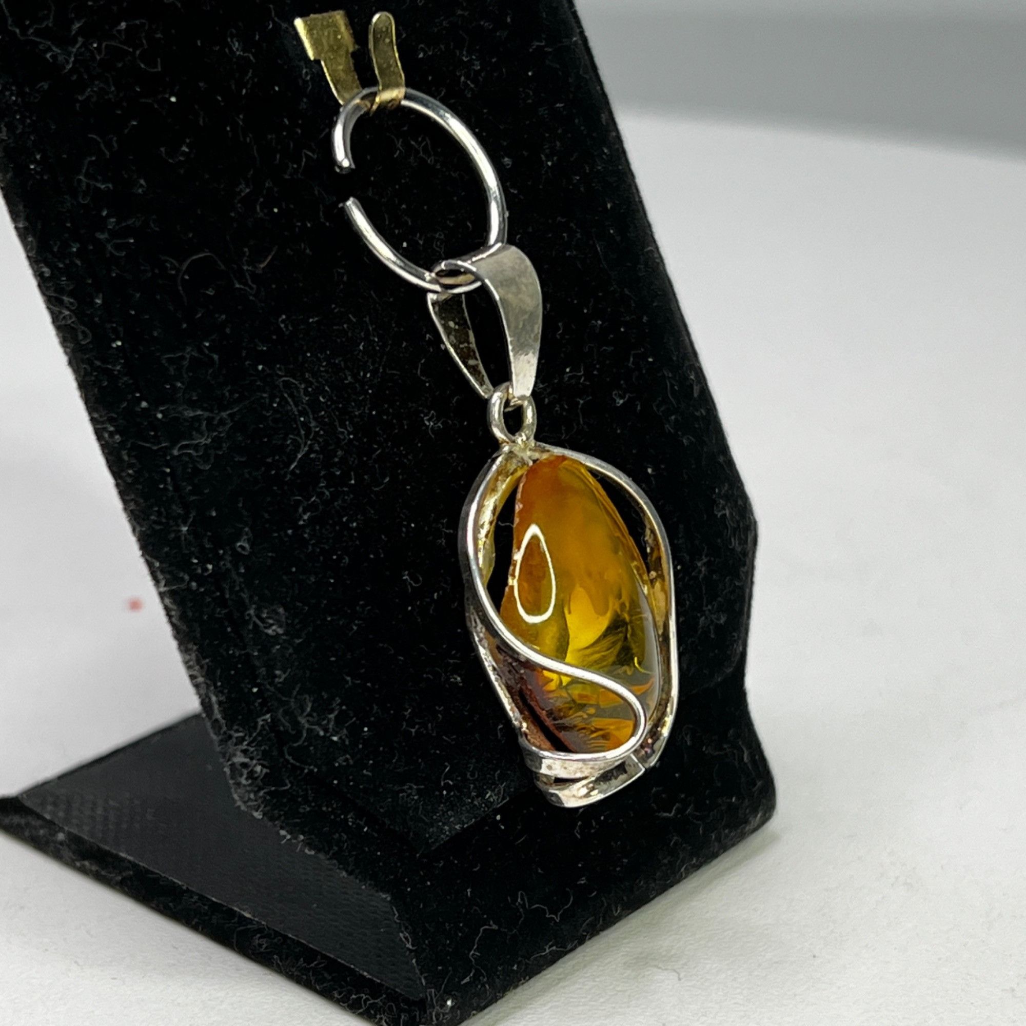 Other Baltic Amber Sterling Silver 925 Yellow Pendant For Womens F Size ONE SIZE - 5 Thumbnail