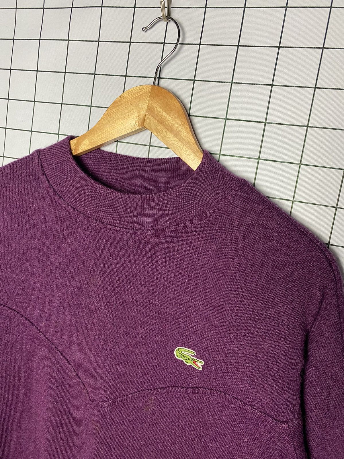 Lacoste Vintage Lacoste wool Small Logo Sweatshirt Size US XL / EU 56 / 4 - 6 Thumbnail