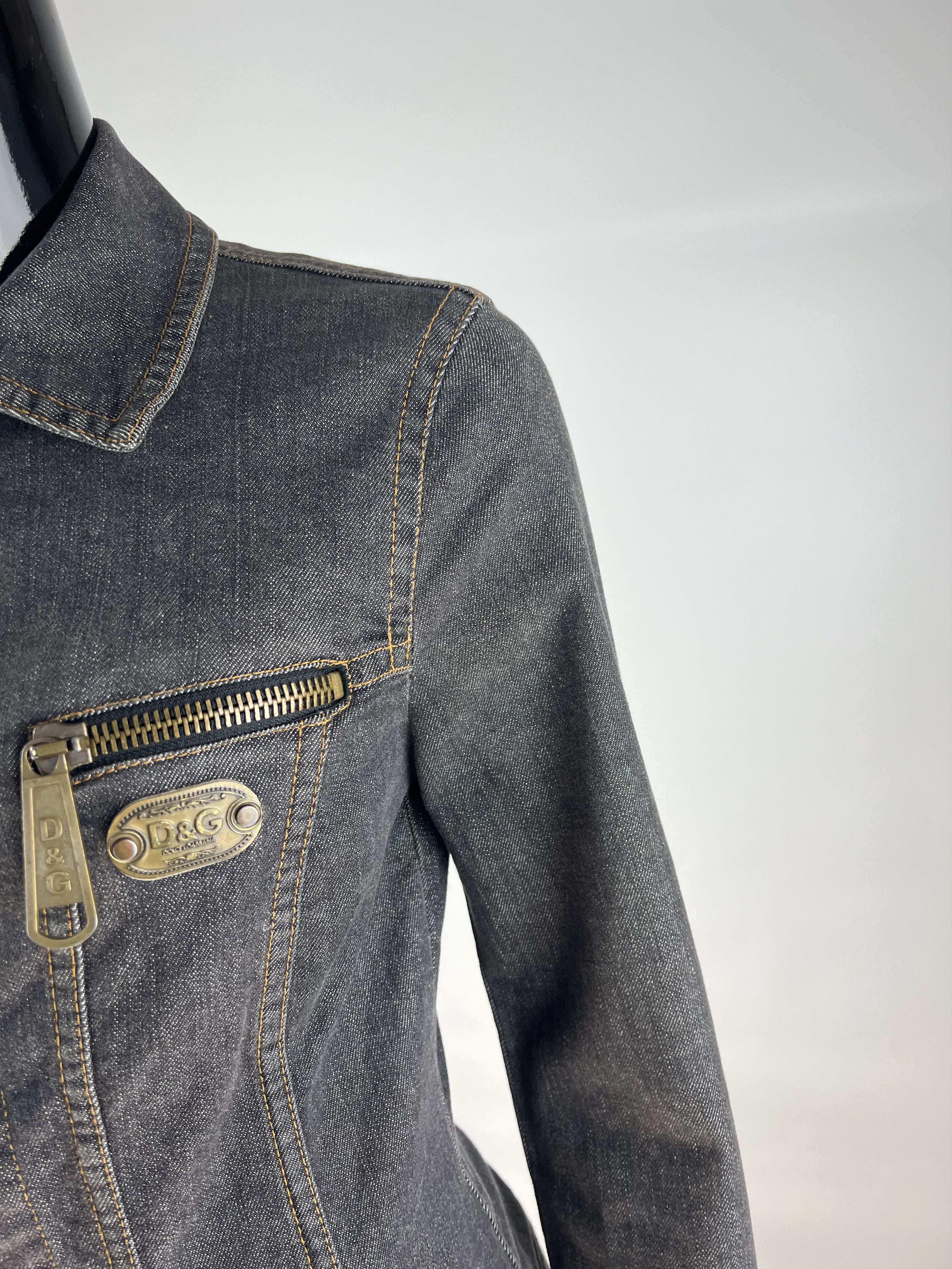Dolce & Gabbana Rare Vintage Dolce & Gabbana Women's Denim Jacket Size XS / US 0-2 / IT 36-38 - 6 Thumbnail