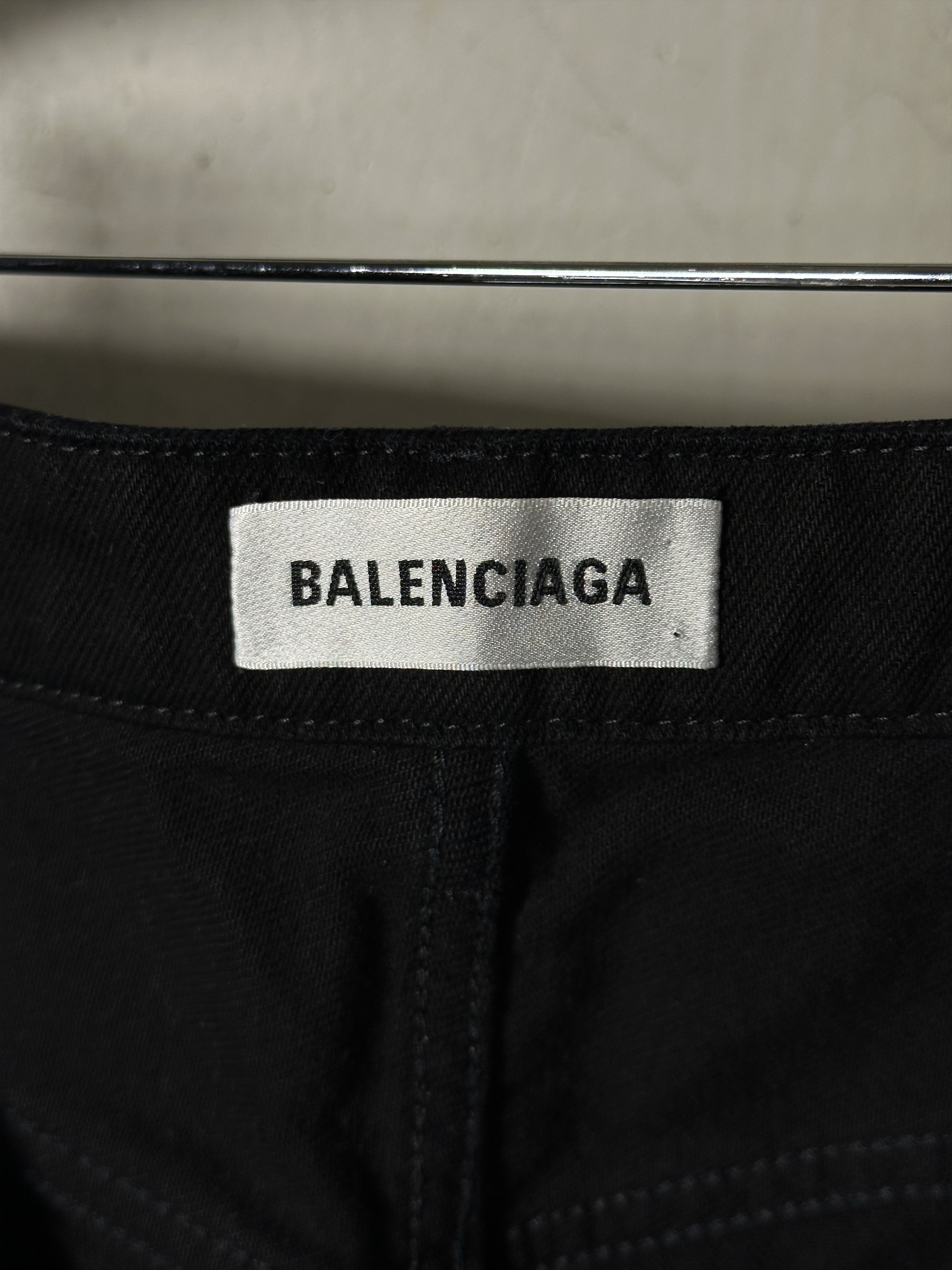 Balenciaga Balenciaga Straight-Leg Extra Long Black Jeans Size US 32 / EU 48 - 23 Thumbnail