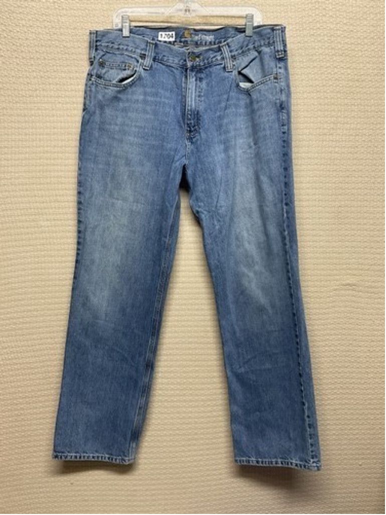 Carhartt Carhartt Blue Denim Relaxed Fit Straight Leg Jeans Men 38x32 Size US 38 / EU 54 - 1 Thumbnail